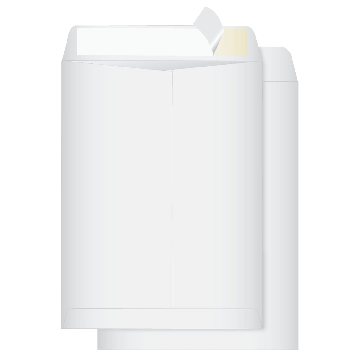 Quality Park Redi-Strip Catalog Envelopes, 9in x 12in, Self-Adhesive, White, Box Of 100