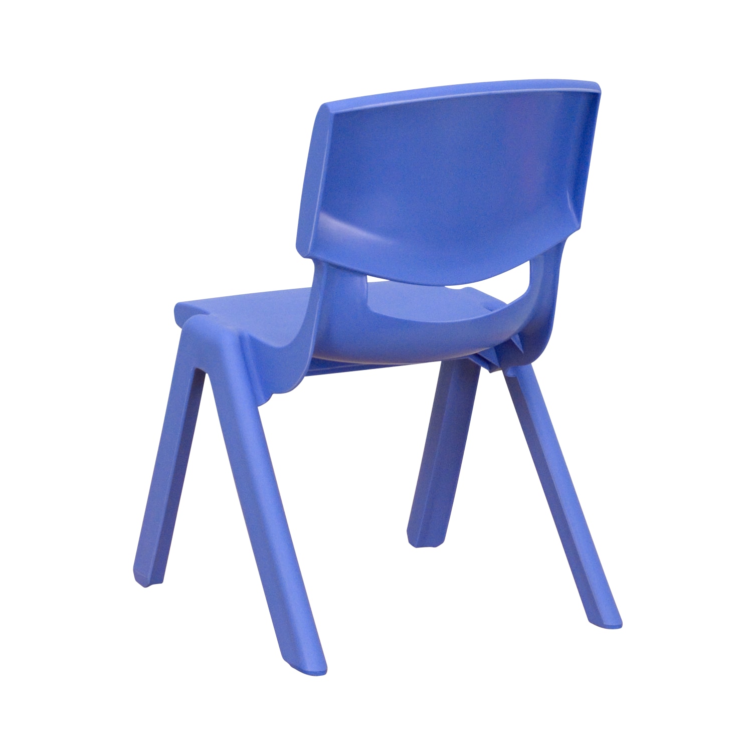 Flash Furniture Plastic Stackable School Chairs With 10 12in Seat Height Blue Set Of 4 Chairs PopularChairscom