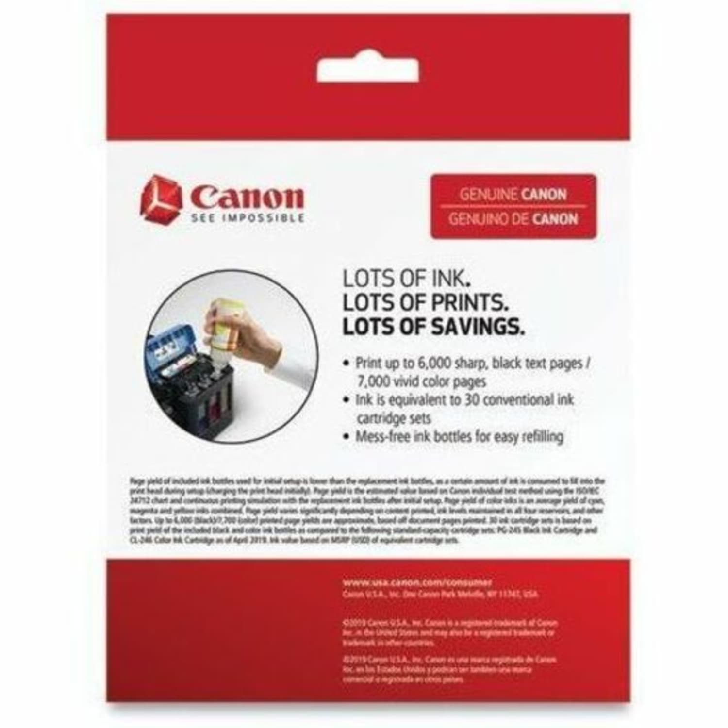 Canon GI-290 CMY Ink Bottle Value Pack - Inkjet - Magenta, Cyan, Yellow - 3 / Pack - Image 4