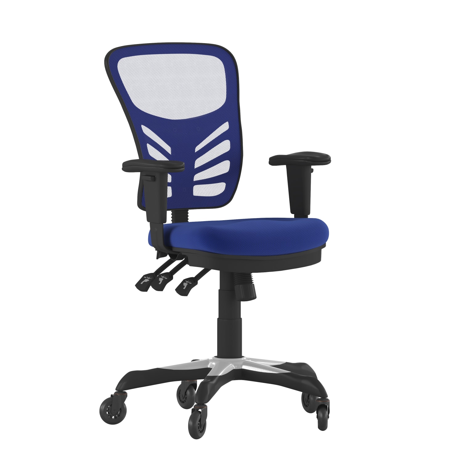 Flash Furniture Nicholas Ergonomic Mesh MidBack Multifunction Executive Swivel Office Chair BlueBlack PopularChairscom Flash Furniture Nicholas Ergonomic Mesh Mid Back Multifunction Executive Swivel Office Chair BlueBlack PopularChairscom