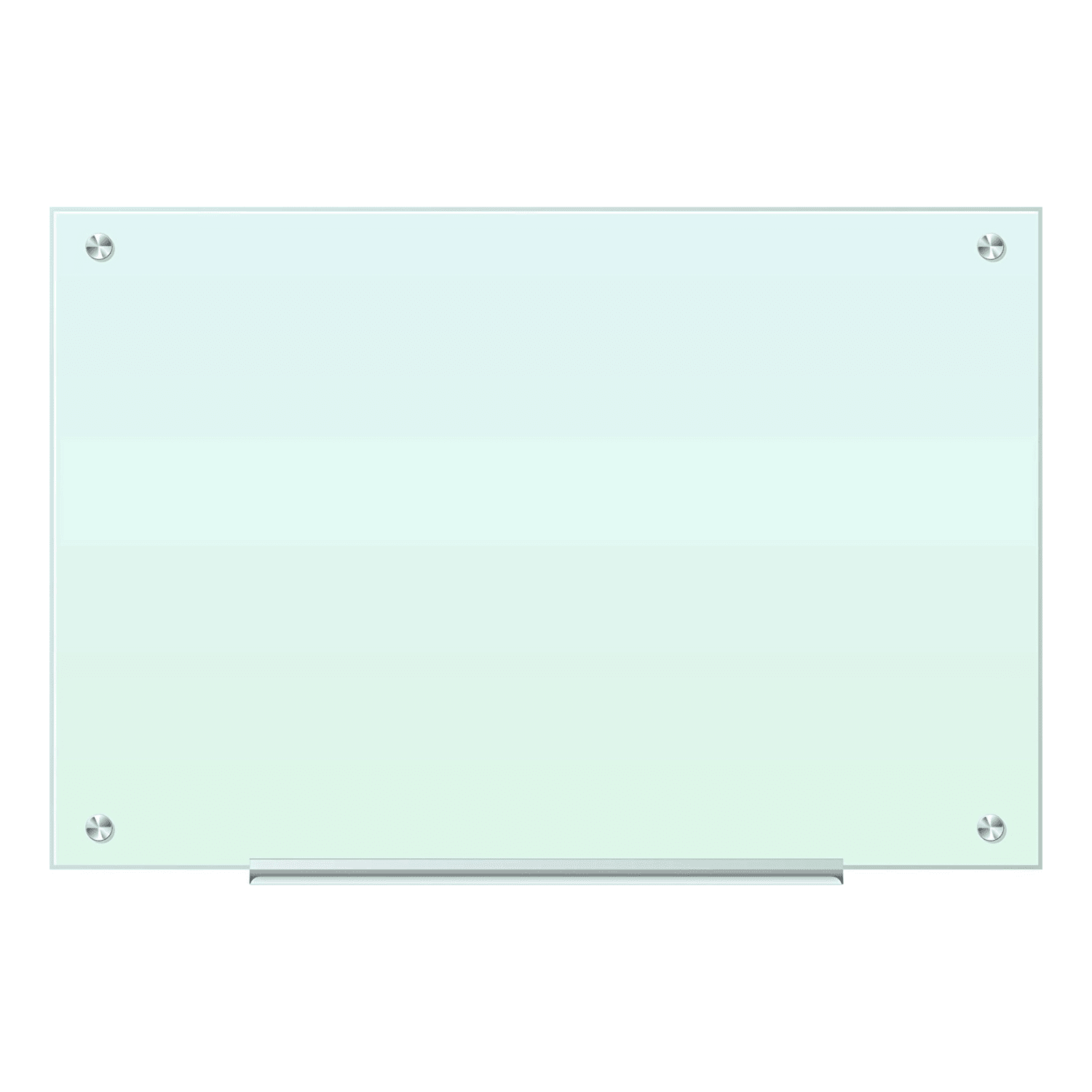 U Brands Magnetic Glass Dry-Erase Board, 36in X 24in, White Frosted Surface, Frameless, Actual Size 35in X 23in (2298U00-01)