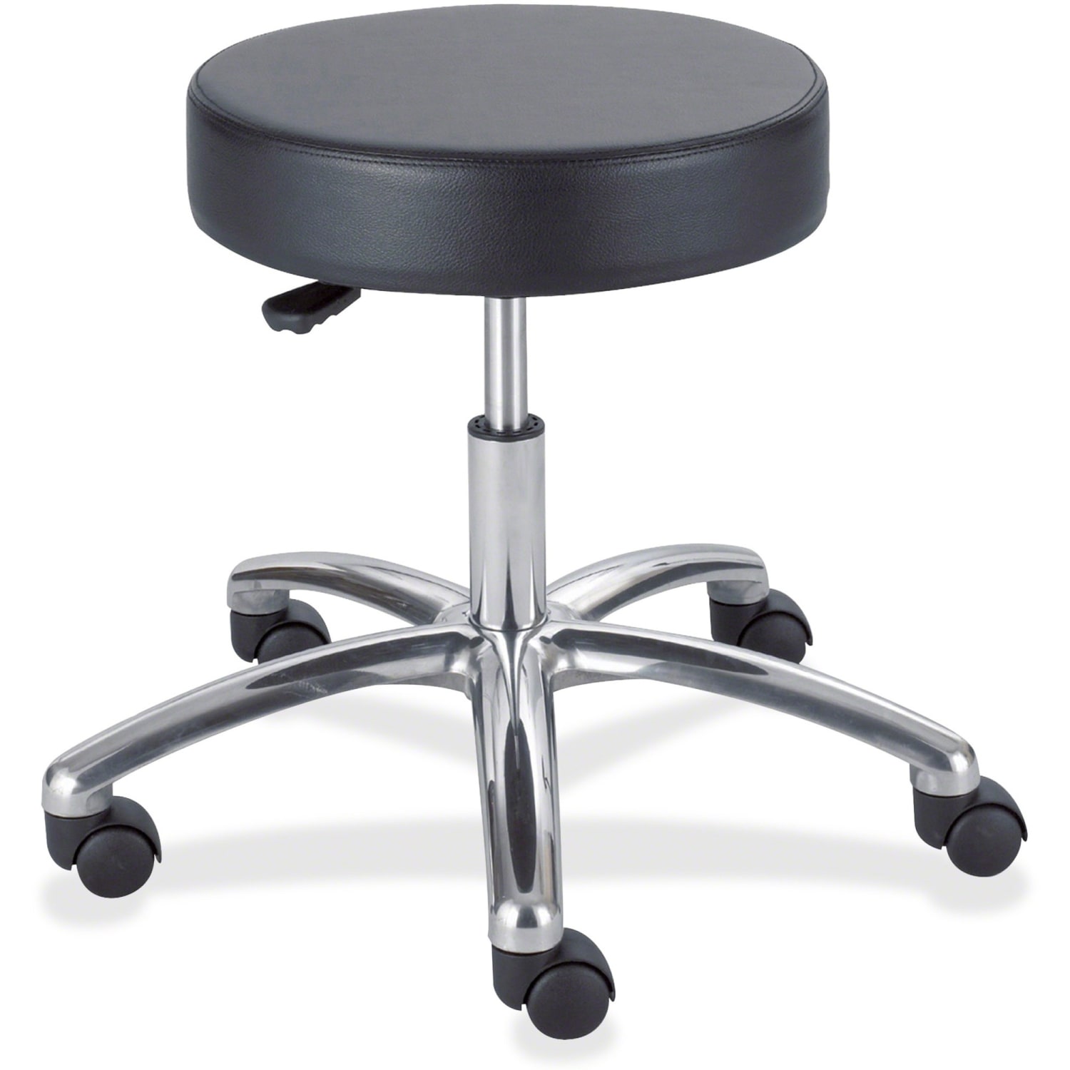 Safco PneumaticLift Lab Stool Without Back BlackChrome PopularChairscom Safco Pneumatic Lift Lab Stool Without Back BlackChrome PopularChairscom