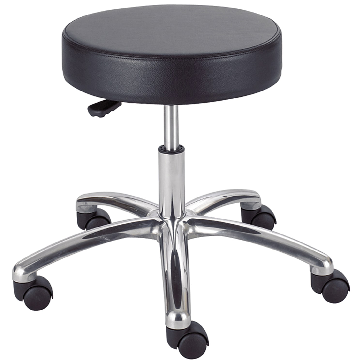 Safco Pneumatic Lift Lab Stool Without Back BlackChrome PopularChairscom