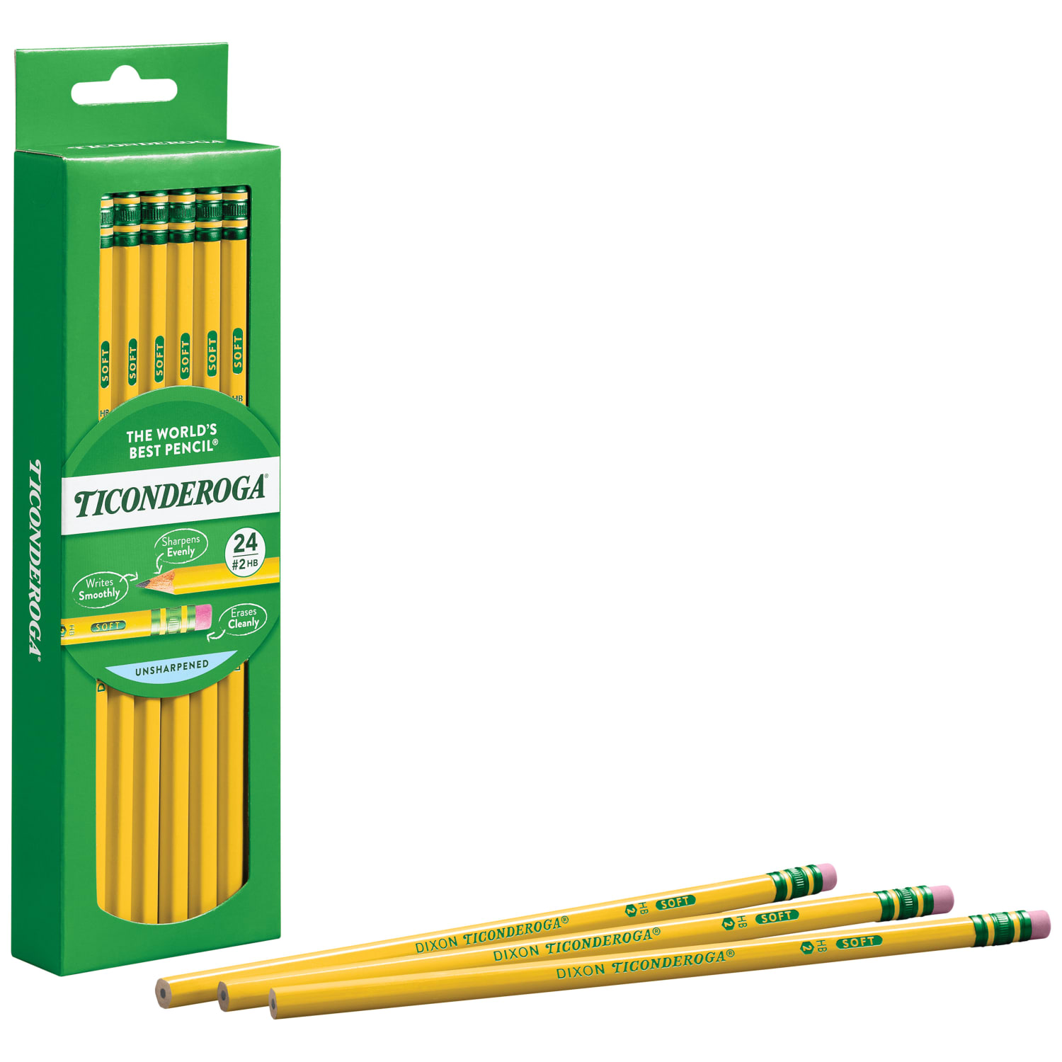 Ticonderoga Pencils, #2 Lead, Medium Soft, Pack of 24 - Image 5