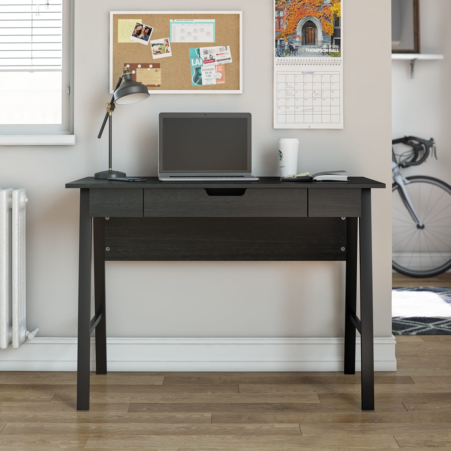 Ameriwood Home Oxford 46inW Computer Desk, Black Oak - Image 4