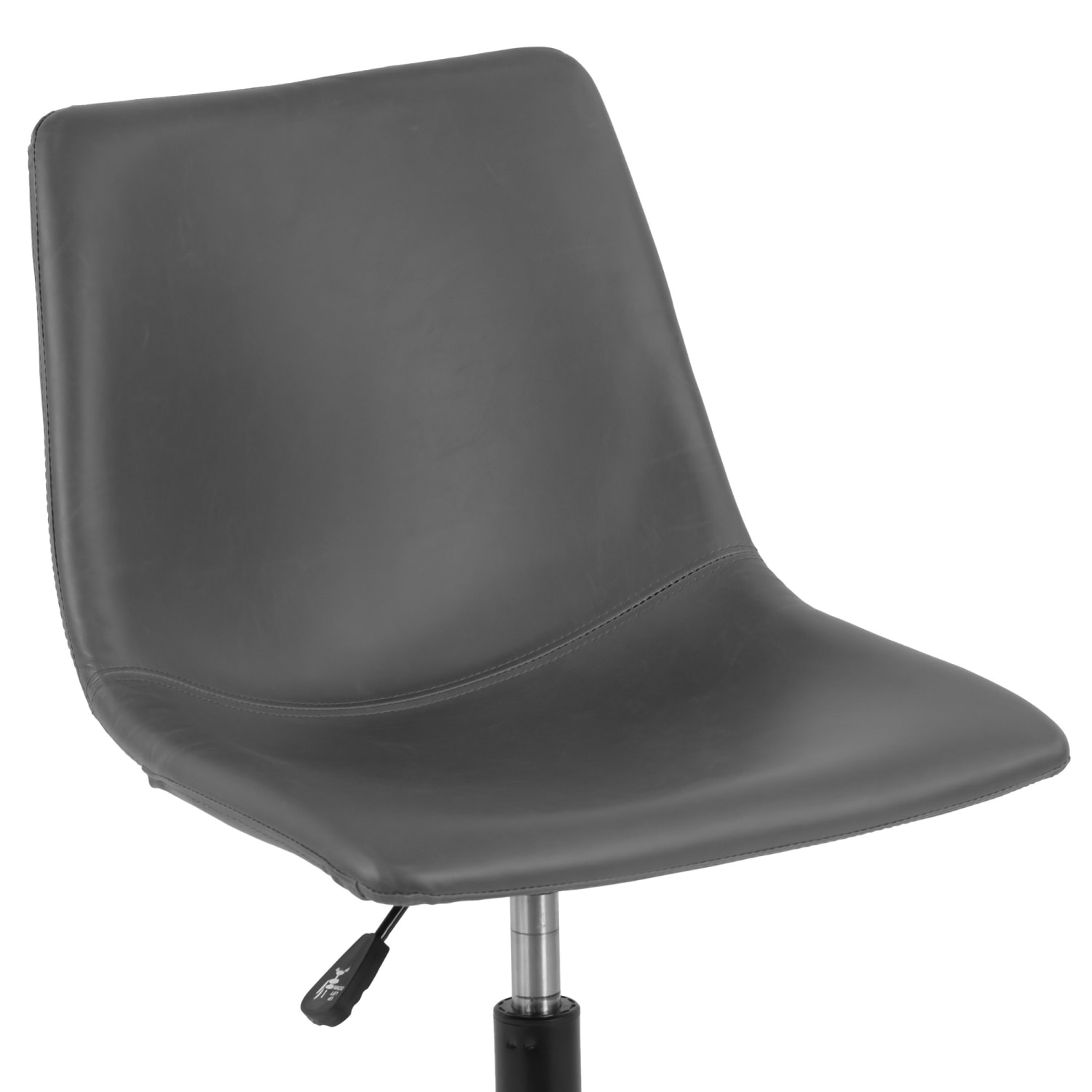 Glamour Home Adan Ergonomic Faux Leather MidBack Adjustable Height Swivel Office Task Chair Gray PopularChairscom Glamour Home Adan Ergonomic Faux Leather Mid Back Adjustable Height Swivel Office Task Chair Gray PopularChairscom