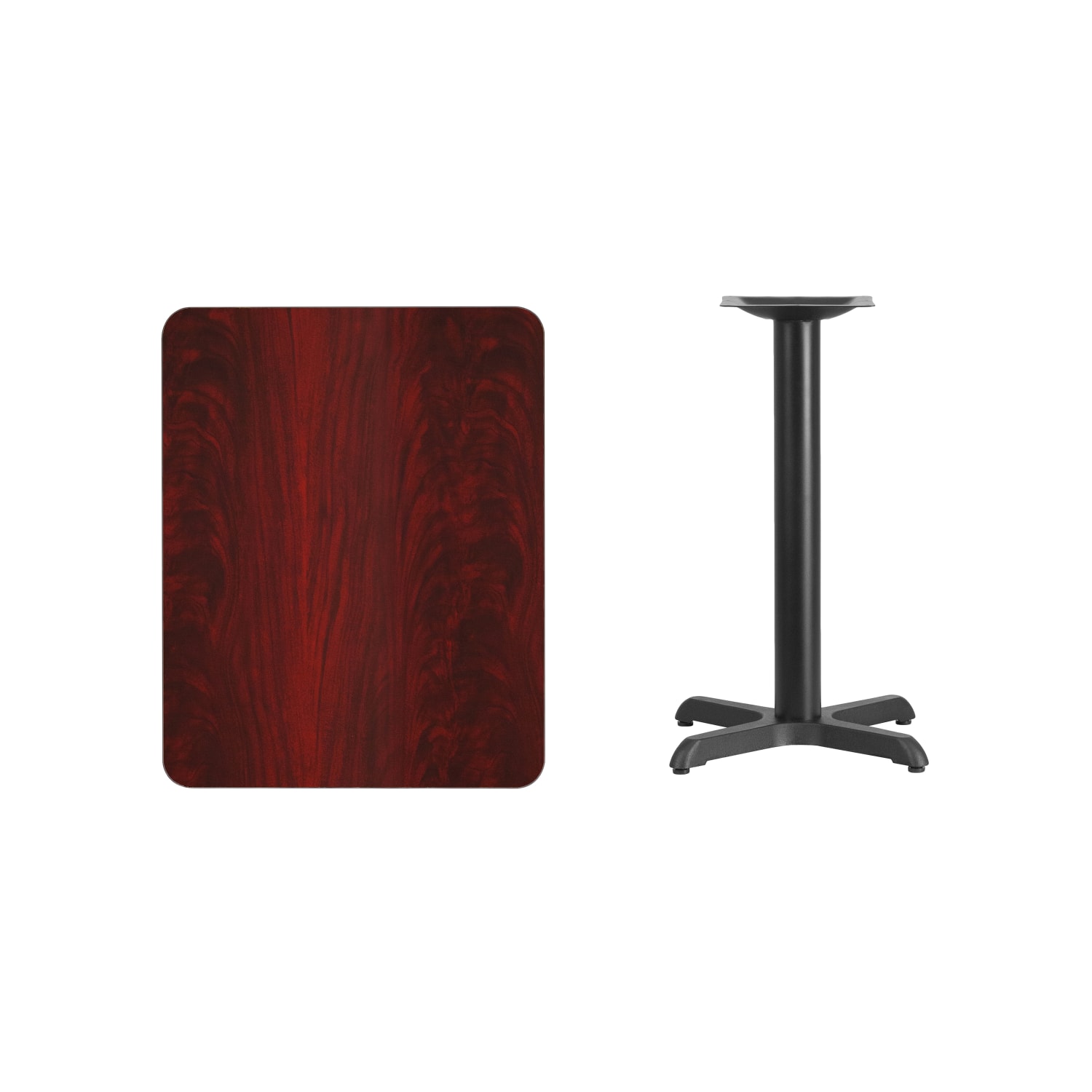 Flash Furniture Rectangular Laminate Table, 31-3/16inH x 24inW x 30inD, Mahogany - Image 5
