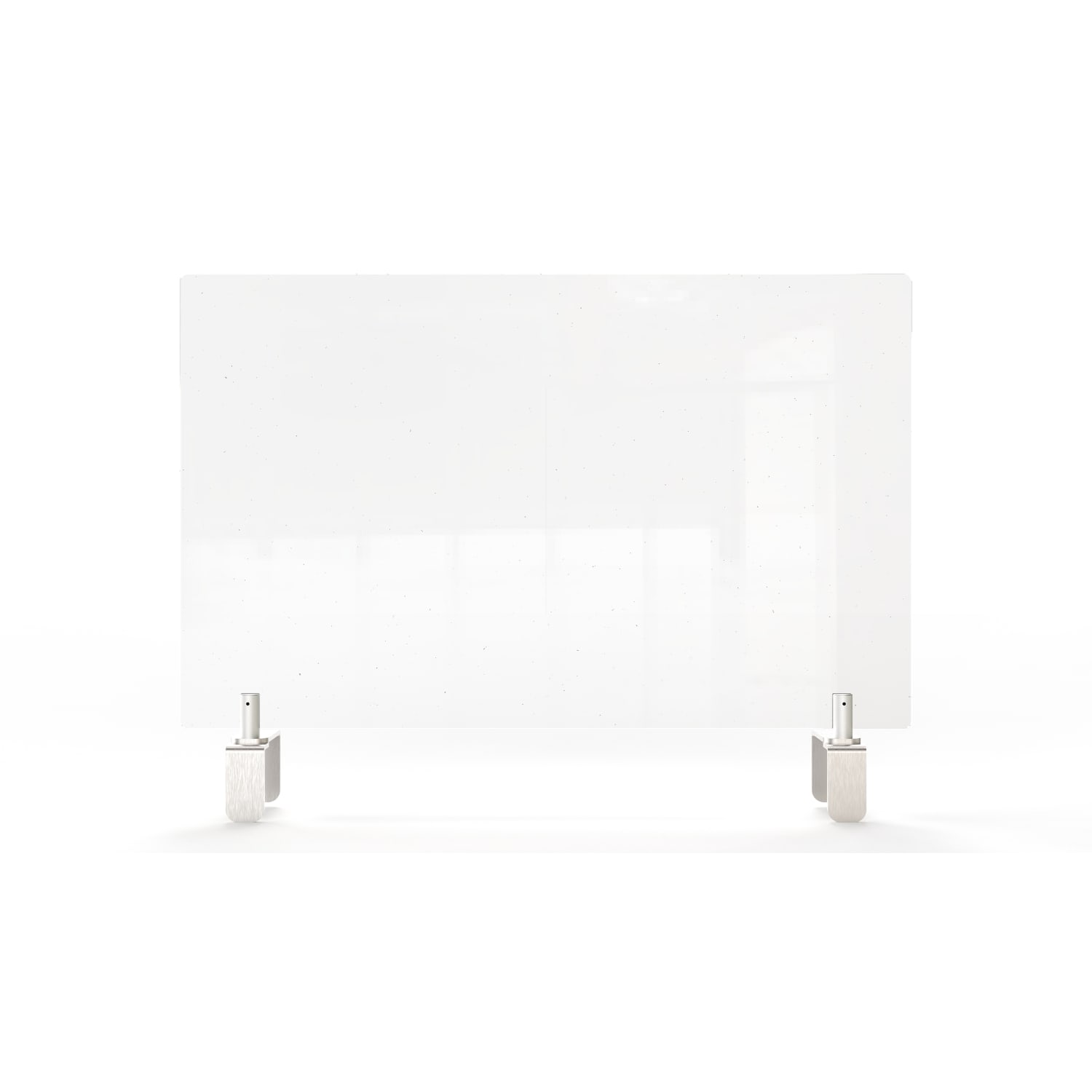 Ghent Partition Extender, Attached Clamp, 30inH x 29inW x 3-7/8inD, Clear - Image 3