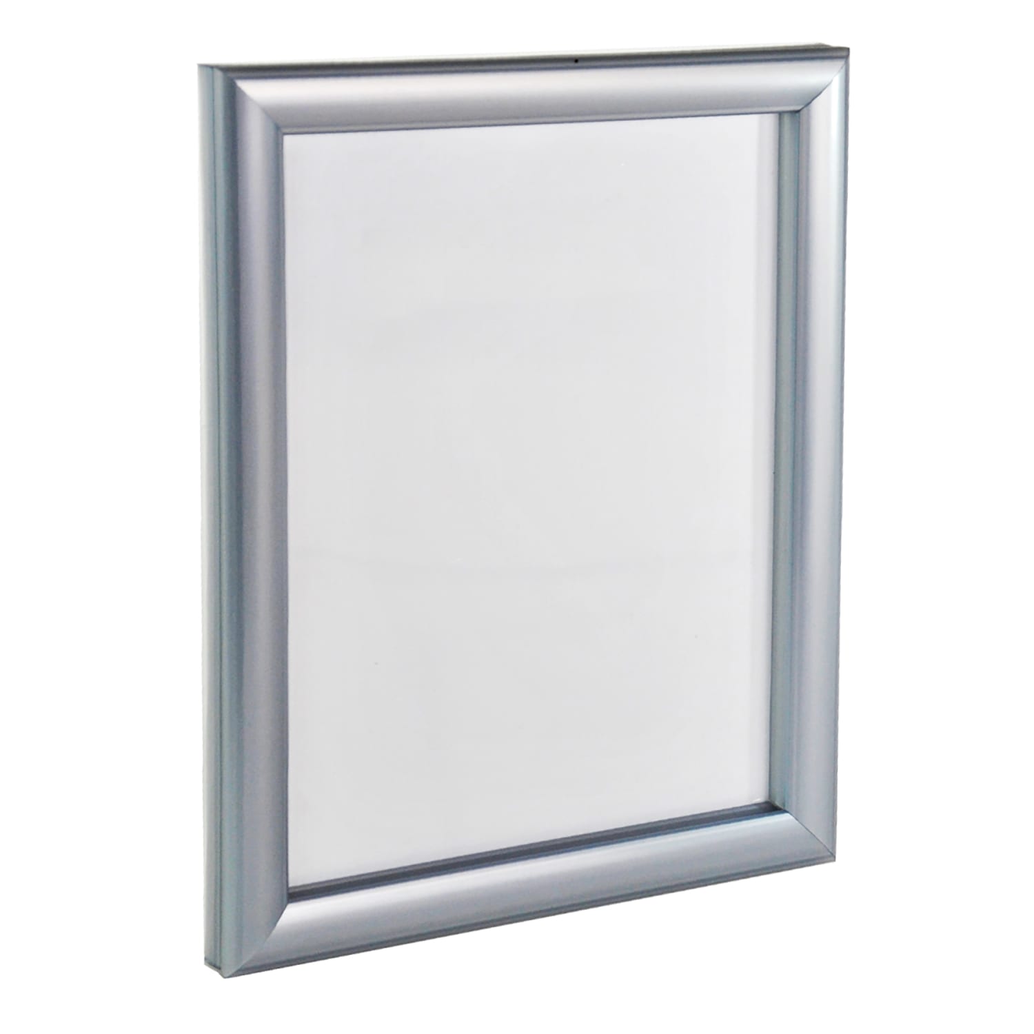 Azar Displays Plastic Wall Mount Snap Wall Frame Vertical/Horizontal Sign Holders, 11inH x 8-1/2inW x 3/4inD, Silver, Pack Of 4 Sign Holders - Image 3