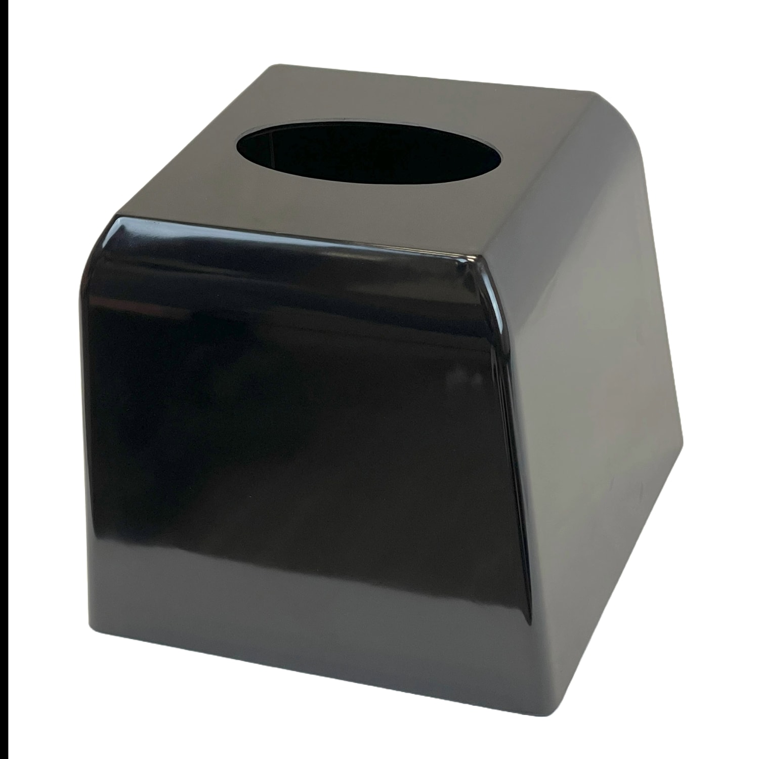 Hospitality Source Del Mar Bathroom Set Tissue Covers, 6-1/4in x 6-1/4in x 6in, Black, Pack Of 12 Covers - Image 3