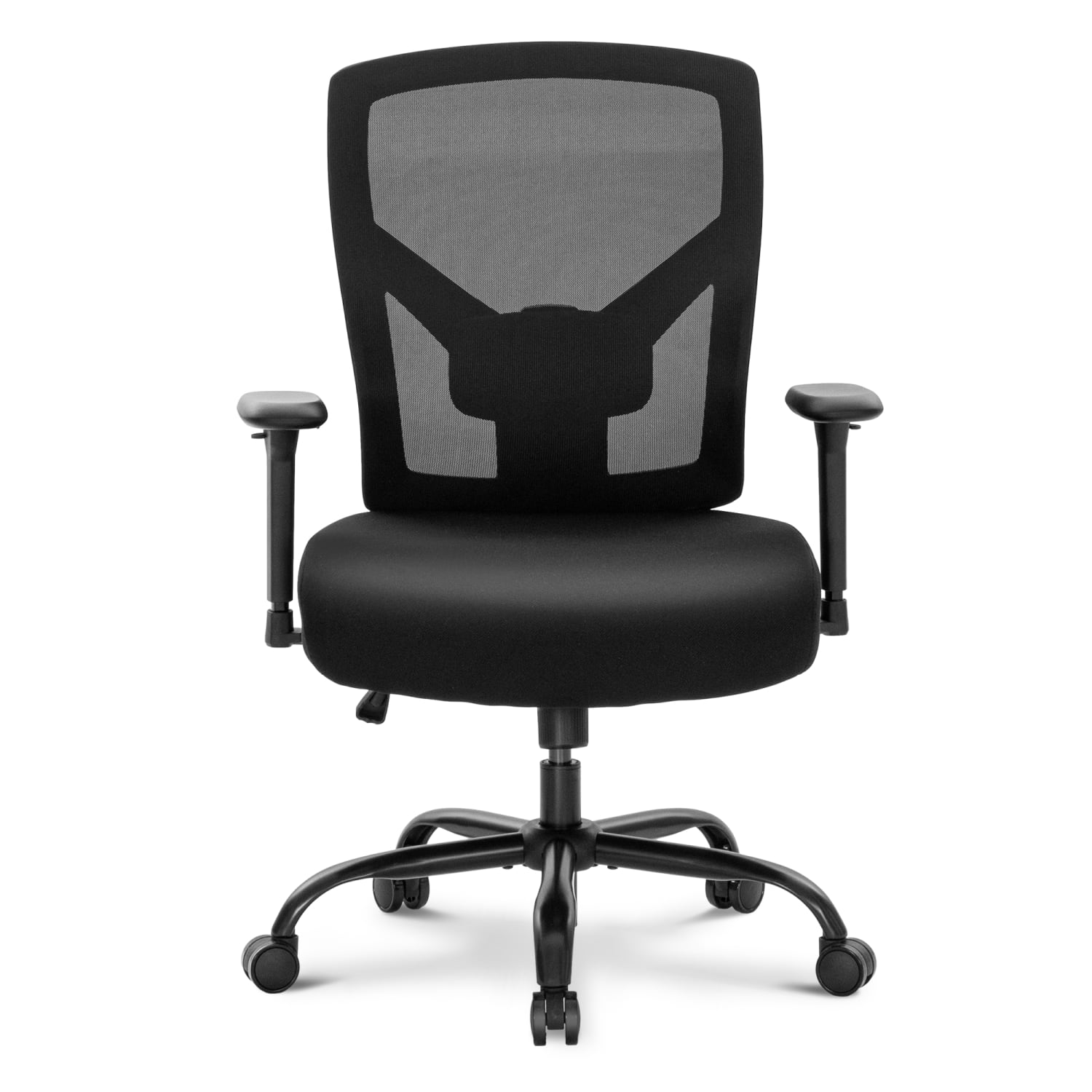 ALPHA HOME Heavy Duty Ergonomic Mesh High Back Big  Tall Executive Office Chair With Lumbar Support Black PopularChairscom