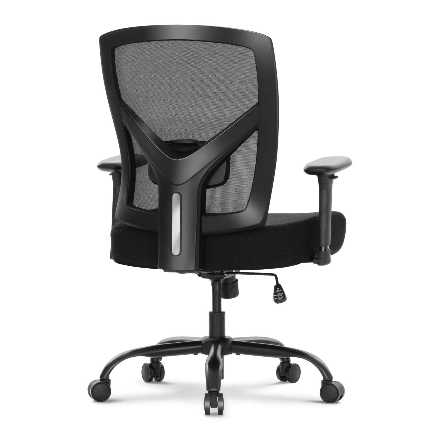 ALPHA HOME Heavy-Duty Ergonomic Mesh High-Back Big & Tall Executive Office Chair With Lumbar Support, Black - Image 5