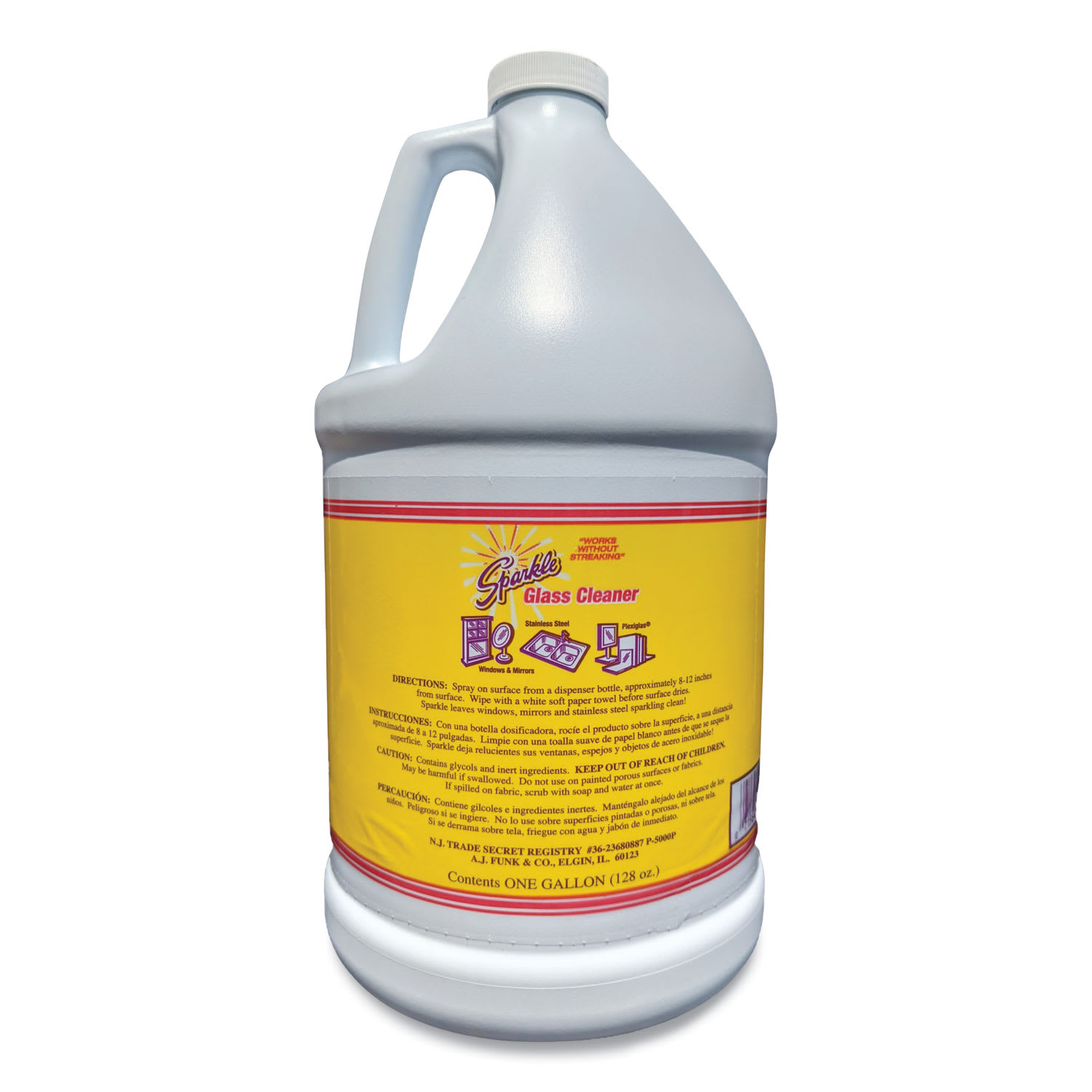 Sparkle Glass Cleaner, 1 gal Bottle Refill, 4/Carton - Image 4