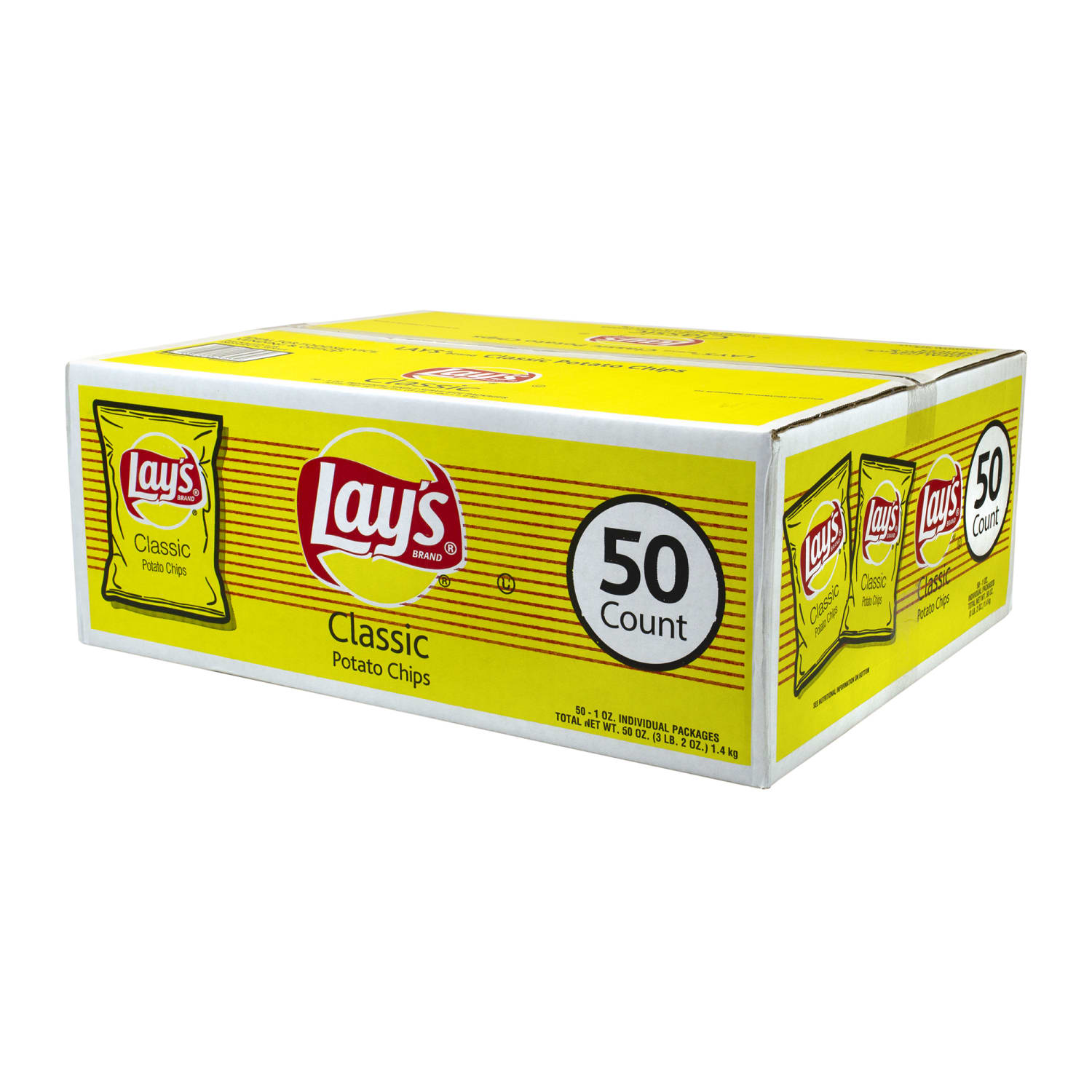Frito-Lay Original Lays Potato Chips, 1 Oz, Box Of 50 Bags - Image 6