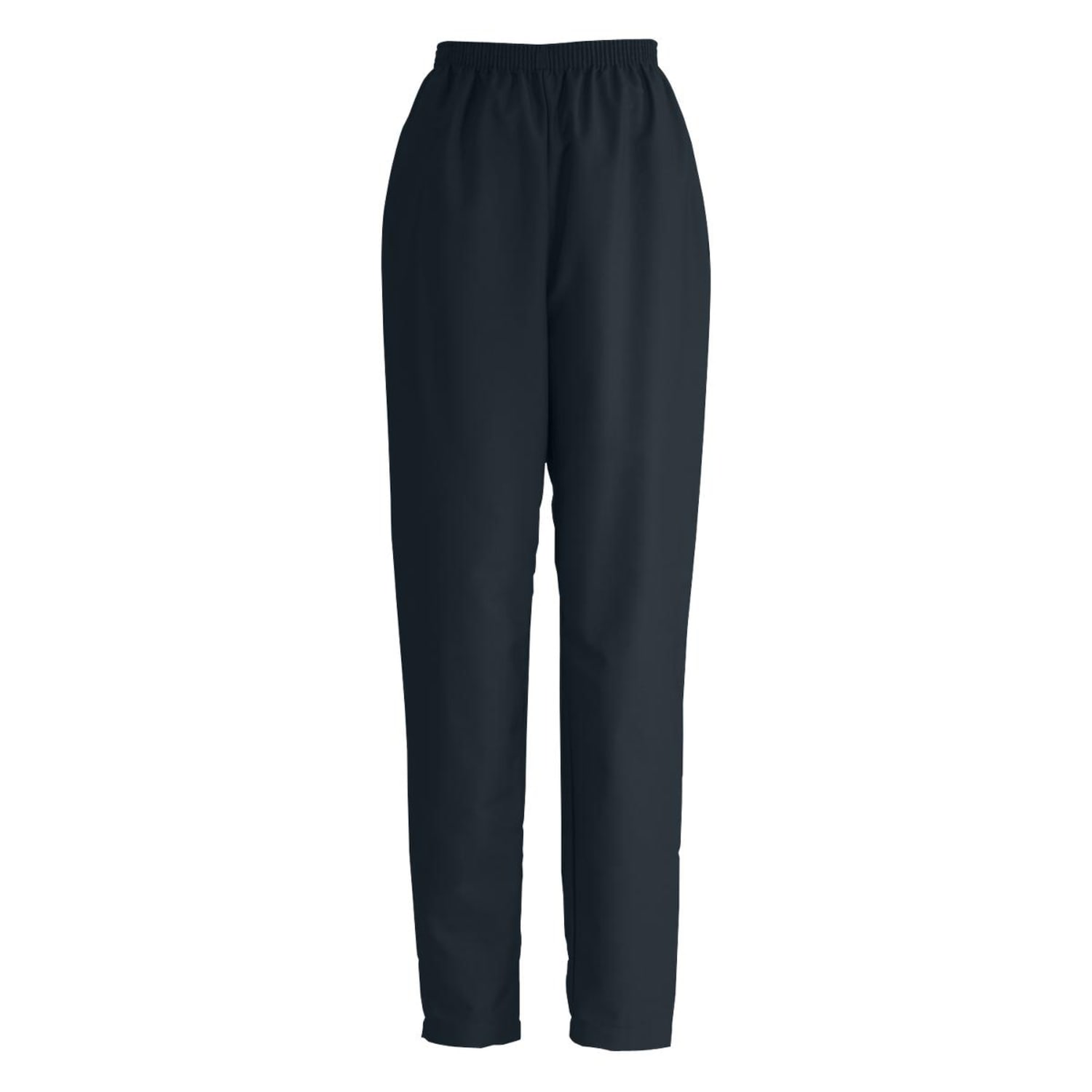 Medline ComfortEase Ladies Elastic-Waist Polyester Scrub Pants, X-Large, Black