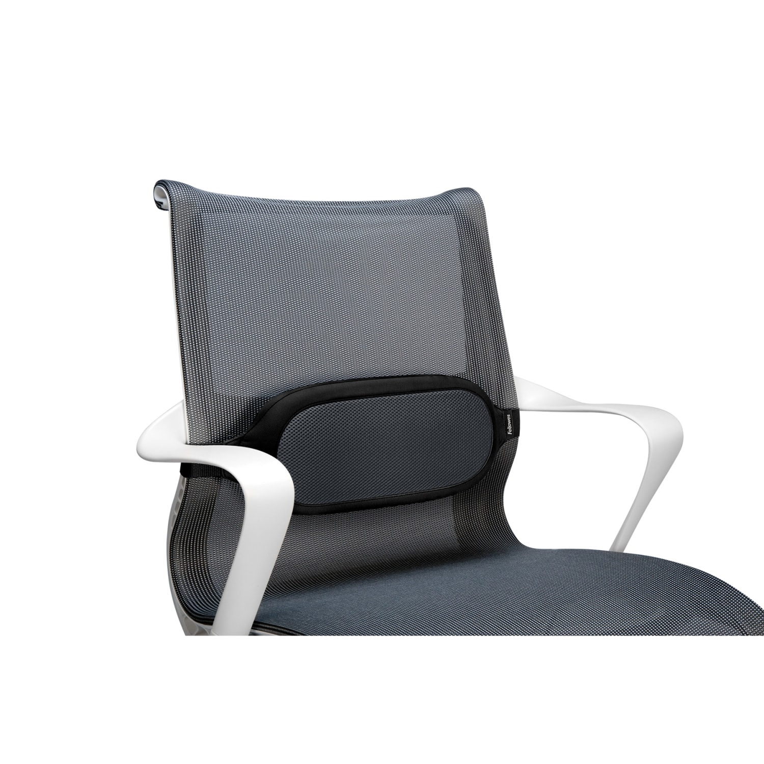 Fellowes I-Spire Series Lumbar Cushion, 2 9/16in x 13 3/8in x 6 1/6in, Black/Gray - Image 4