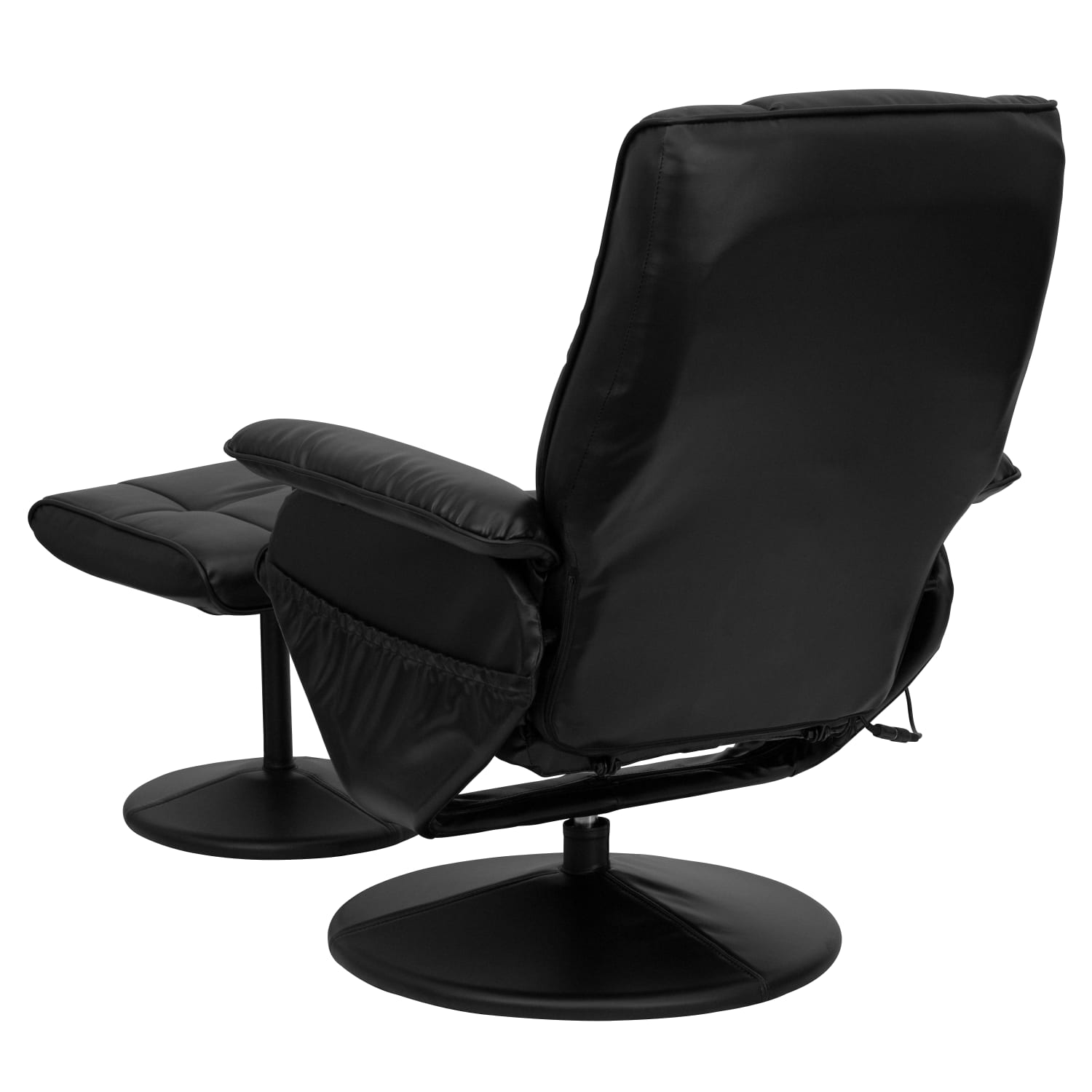 Flash Furniture Massaging Multi-Position Recliner And Ottoman, Black - Image 6