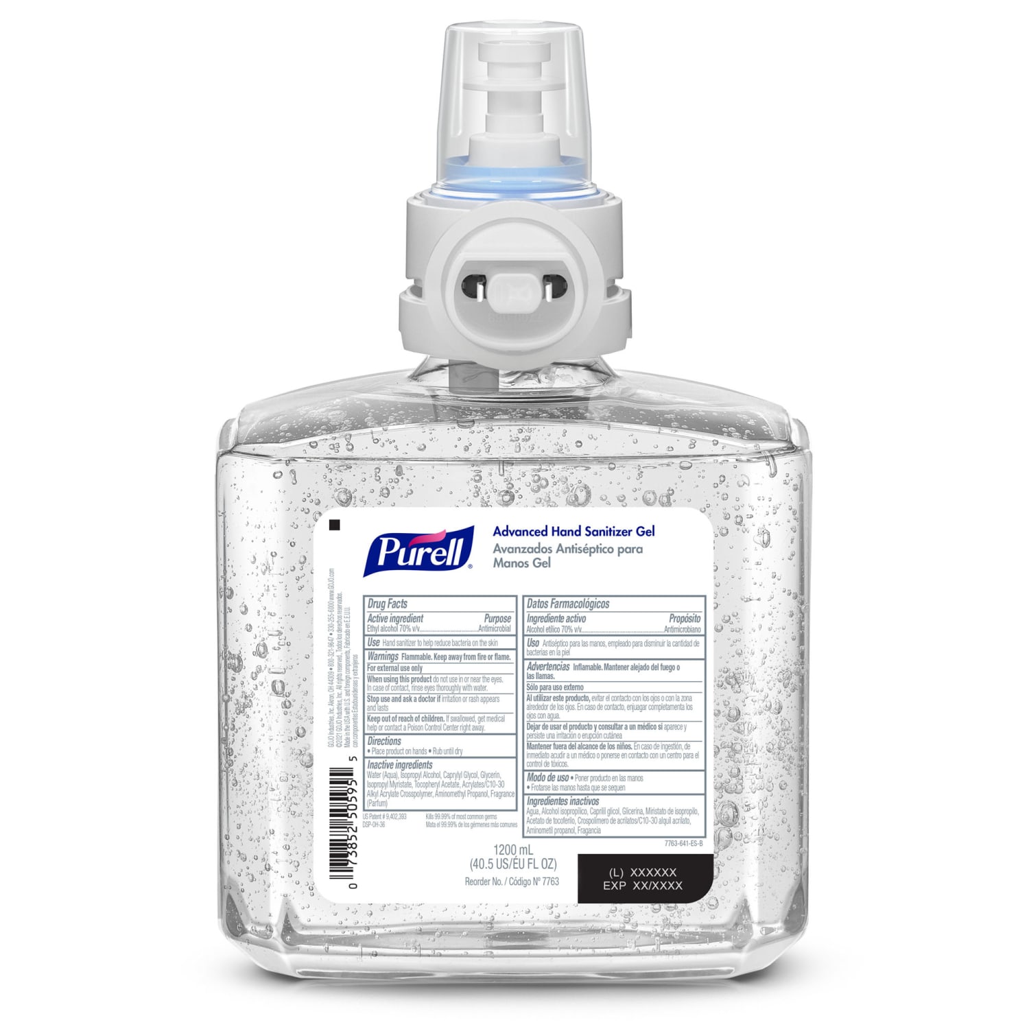 PURELL Advanced Hand Sanitizer Gel, For ES8 Touch-Free Dispensers, Clean Scent, 40.6 Oz (1200 mL), Pack Of 2 Refills - Image 3