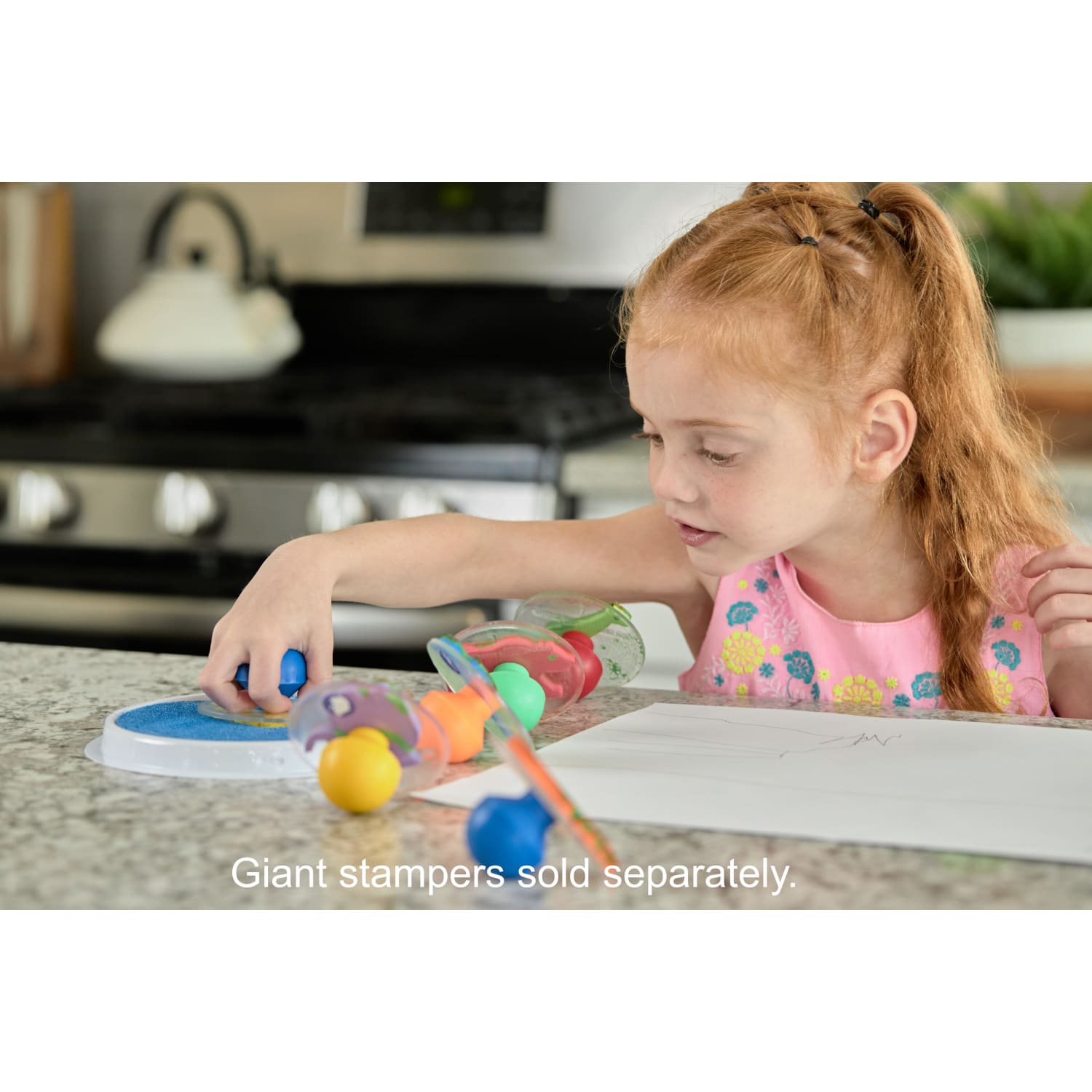 Ready 2 Learn Jumbo Washable Stamp Pad, Blue, Pack Of 6 - Image 6