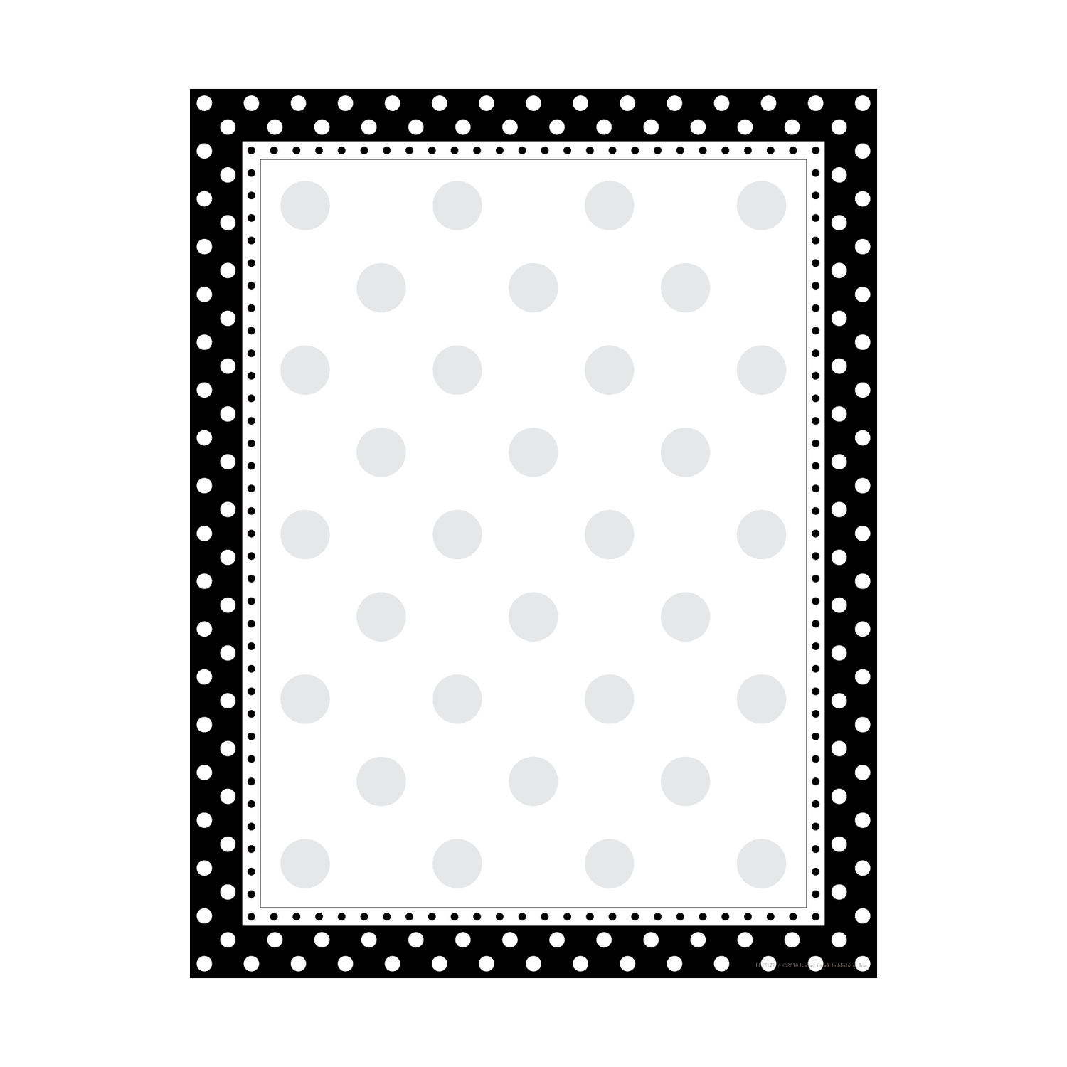 Barker Creek Computer Paper, 8 1/2in x 11in, Black-And-White Dot, Pack Of 50 Sheets
