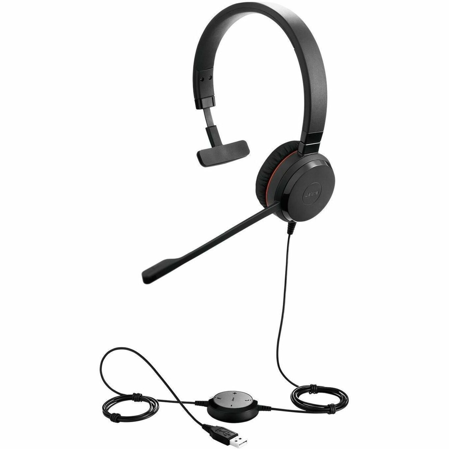 Jabra Evolve 20 MS Mono Over-Ear Headset, Black, GSA4993-823-109 - Image 3