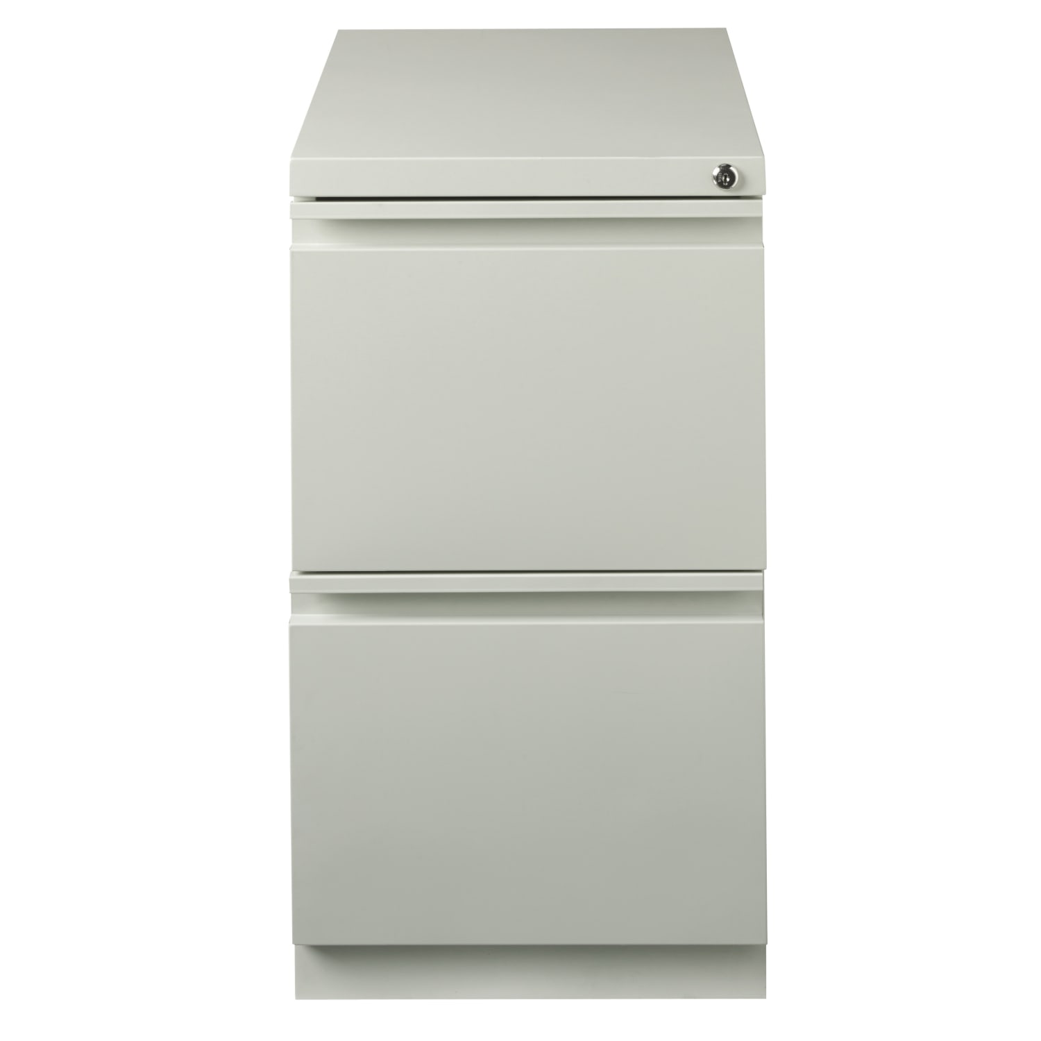 WorkPro 23inD Vertical 2-Drawer Mobile Pedestal File Cabinet, Light Gray - Image 3