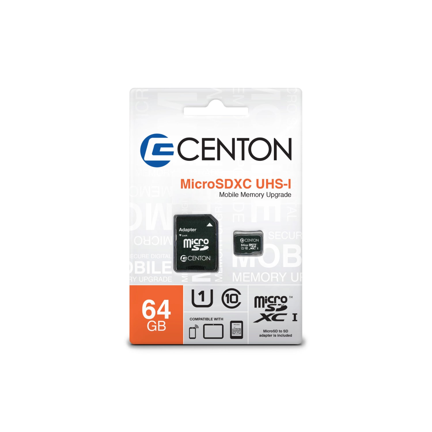Centon MP Essential microSDXC UHS-I Flash Memory Card, 64GB, S1-MSDXU1-64G - Image 4