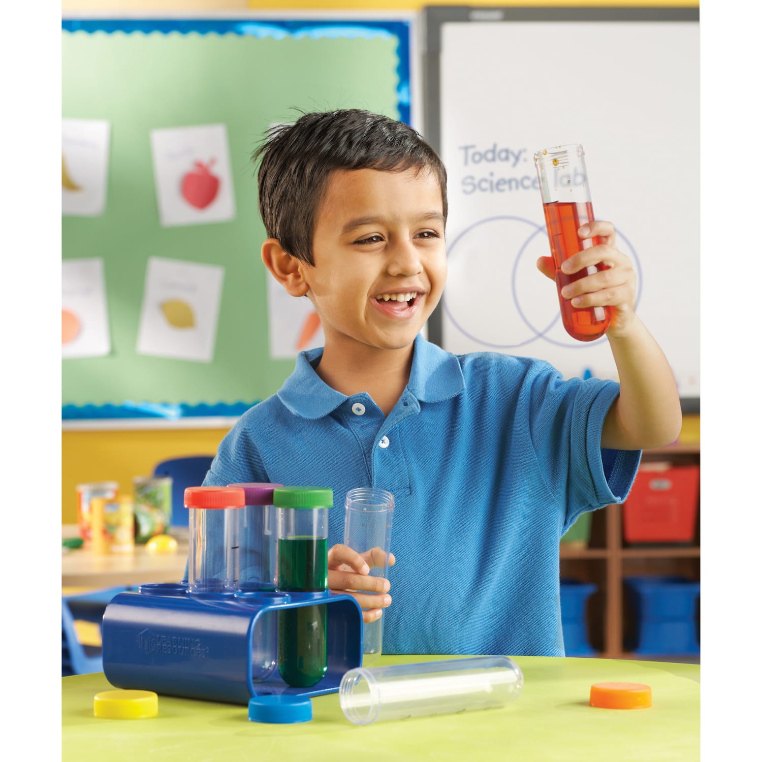 Learning Resources Primary Science Jumbo Test Tubes With Stand - Image 4