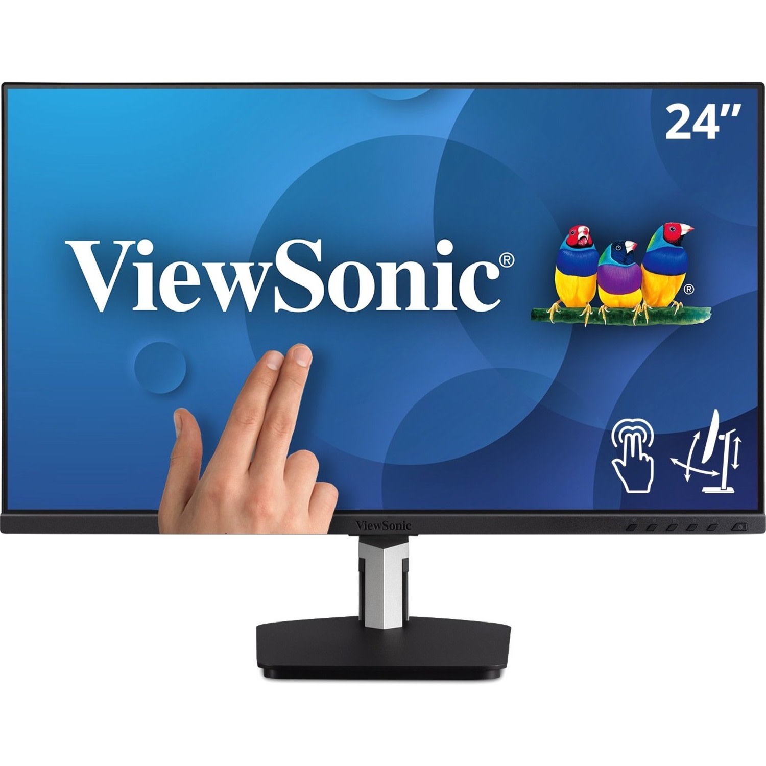 Viewsonic TD2455 23.8in LCD Touchscreen Monitor - 16:9 - 6 ms GTG (OD) - 24in Class - Projected Capacitive - TD2455