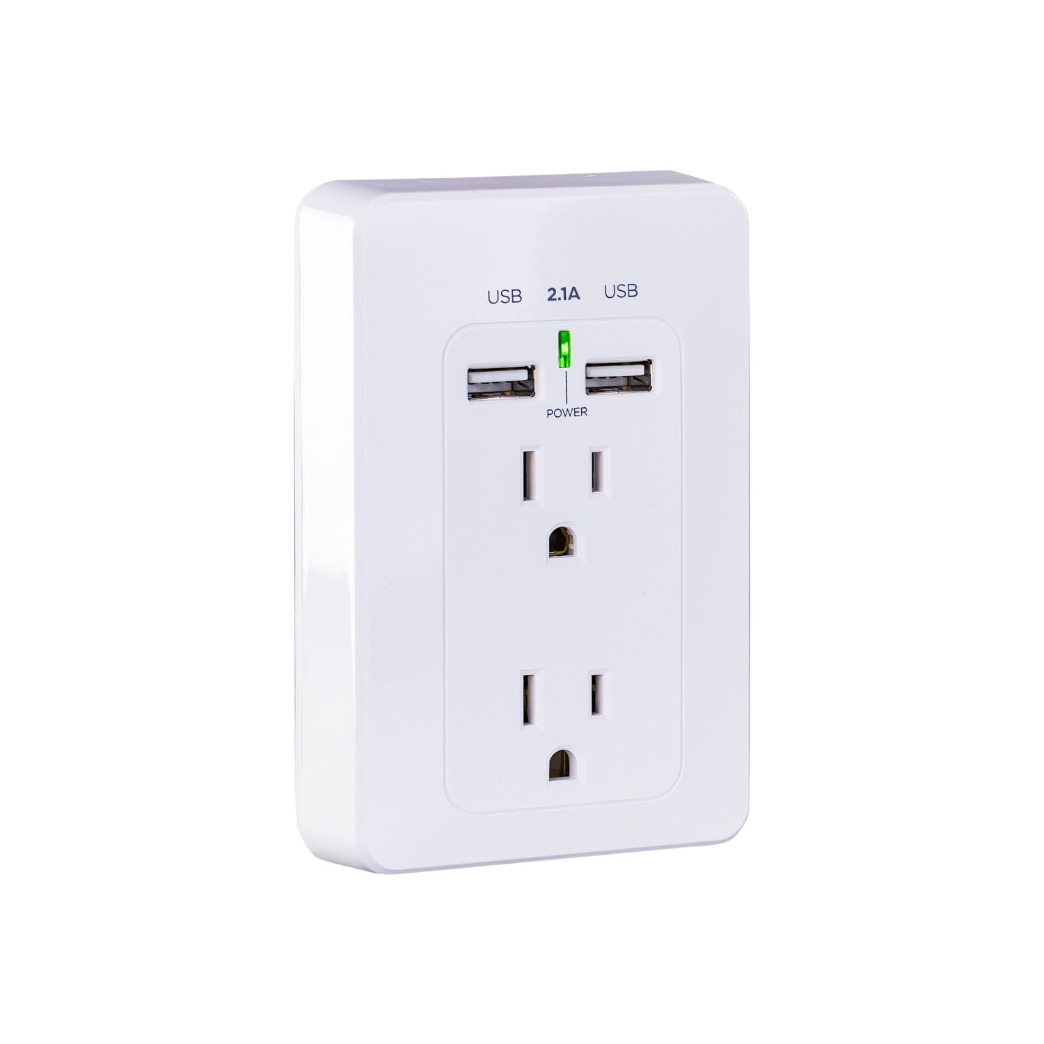 CyberPower MP18HO007 - Multi Pack - power strip - AC 125 V - input: NEMA 5-15P - output connectors: 2 (2 x USB, 2 x NEMA 5-15R) - white (pack of 2) - Image 4