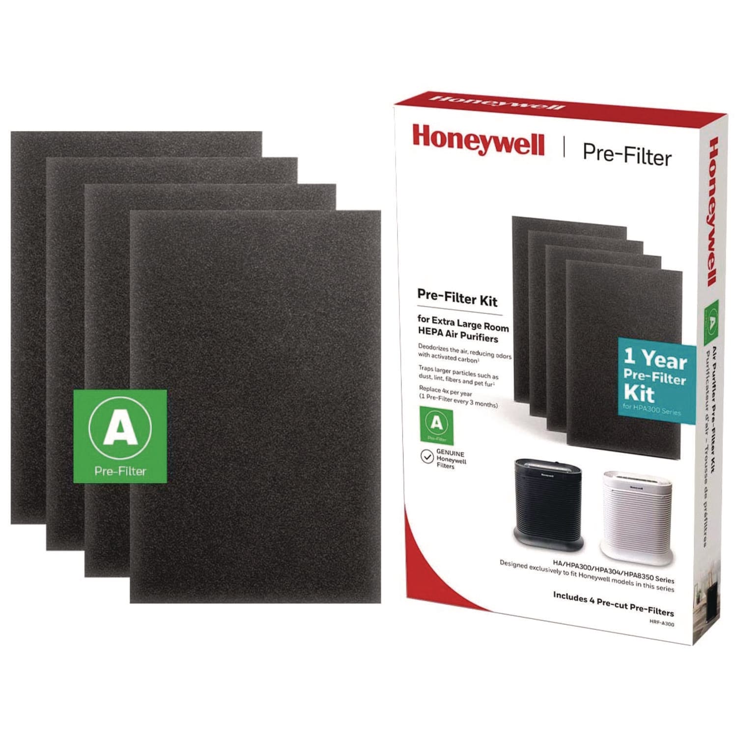 Honeywell Pre-Cut Carbon Pre-Filter, Box of 4 Filters - Image 4