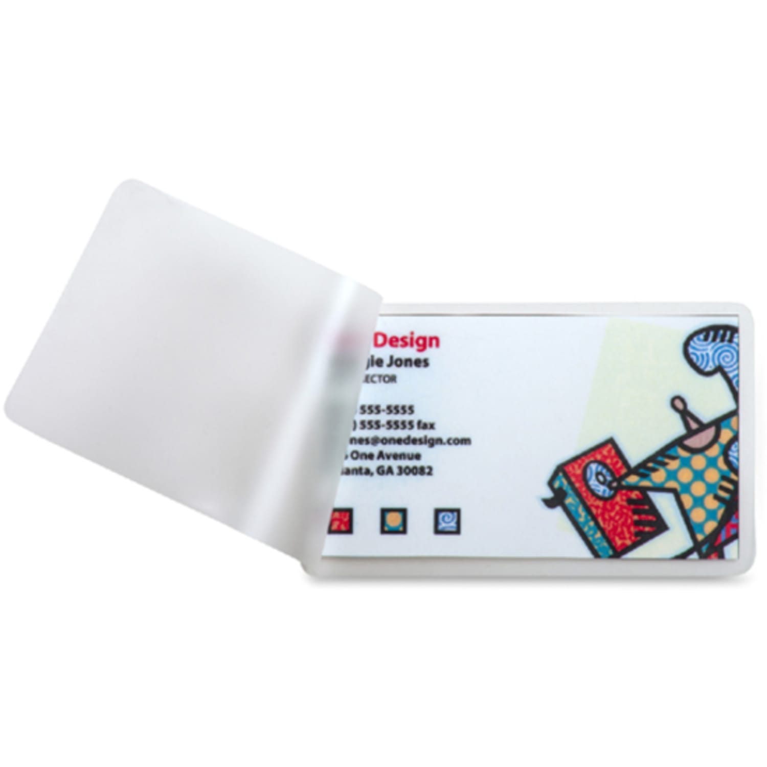 Business Source 5 mil Business Card Laminating Pouches - Laminating Pouch/Sheet Size: 2.25in Width x 3.75in Length x 5 mil Thickness - for Business Card - Pre-trimmed, Moisture Resistant, Fade Resistant - Clear - 100 / Box - Image 5