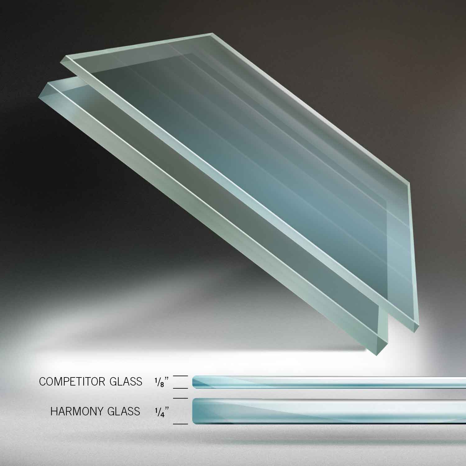 Ghent Harmony Non-Magnetic Dry-Erase Whiteboard, Glass, 48in x 60in, White - Image 4