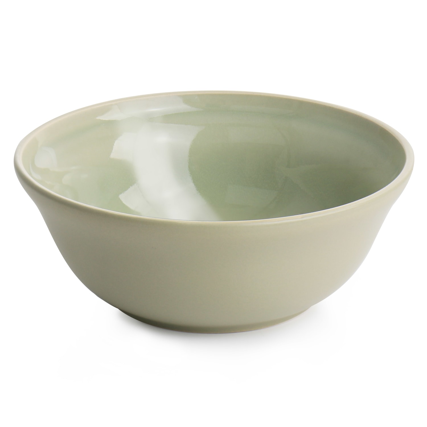 Martha Stewart 12-Piece Reactive Glaze Stoneware Dinnerware Set, Sharkey Gray - Image 6