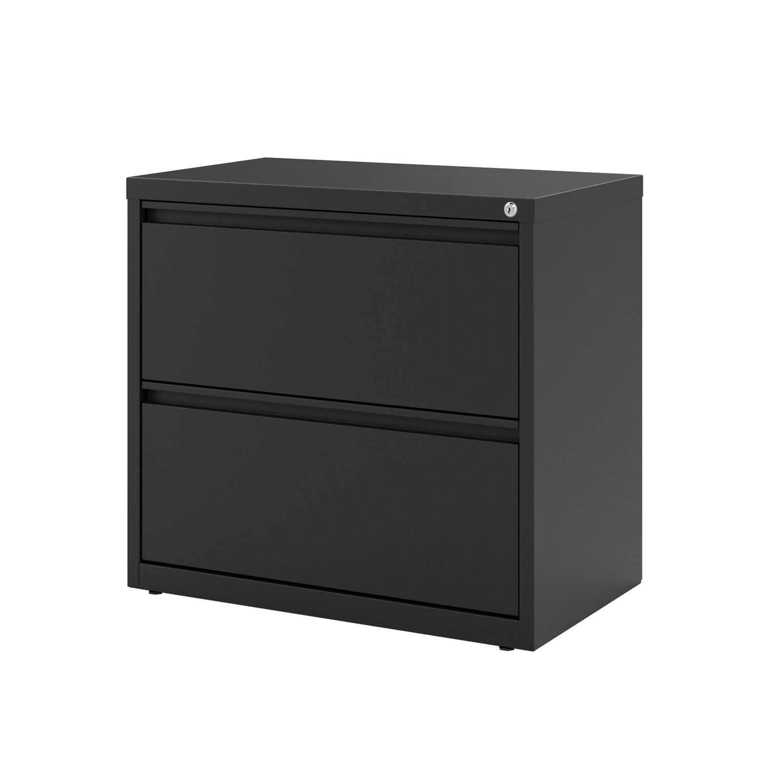 WorkPro 30inW x 18-5/8inD Lateral 2-Drawer File Cabinet, Black - Image 5