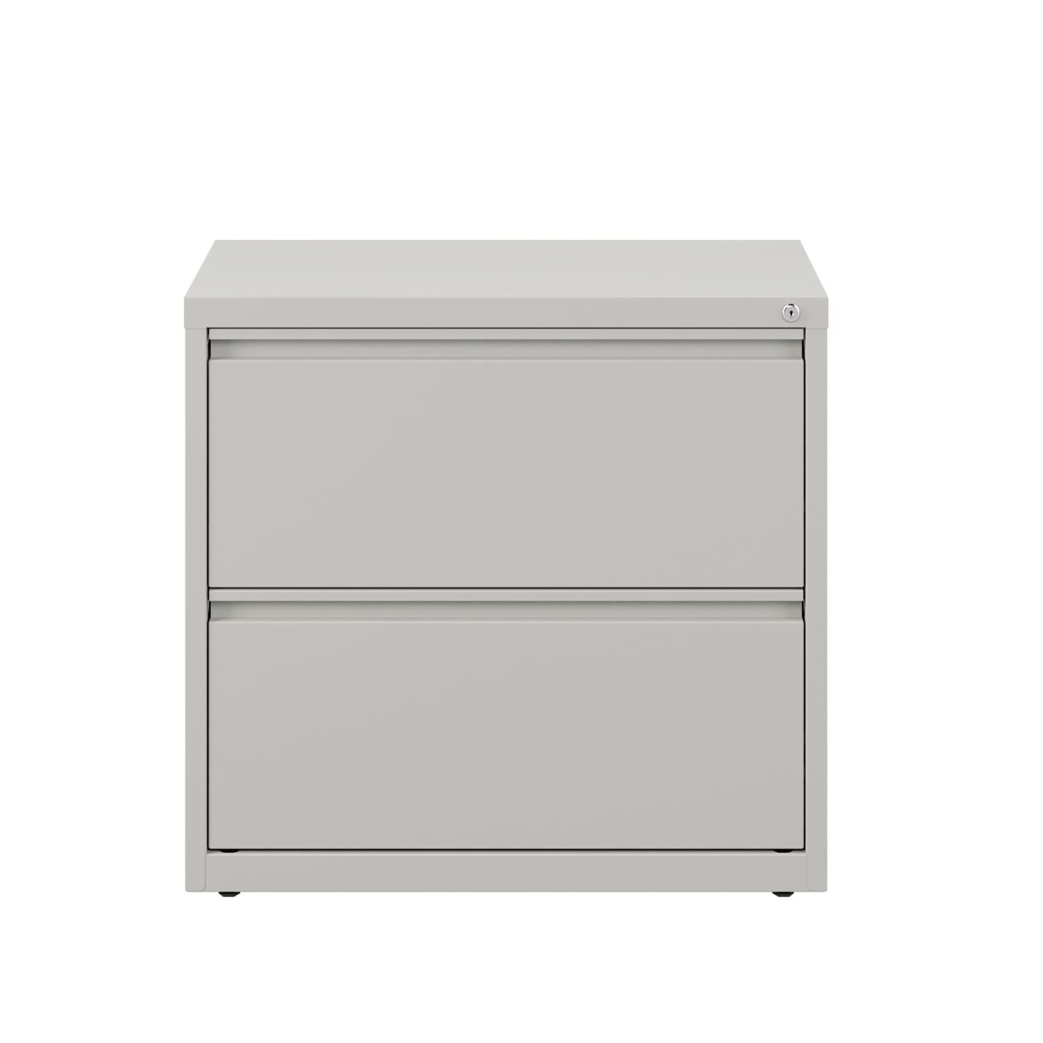 WorkPro 30inW x 18-5/8inD Lateral 2-Drawer File Cabinet, Light Gray - Image 4