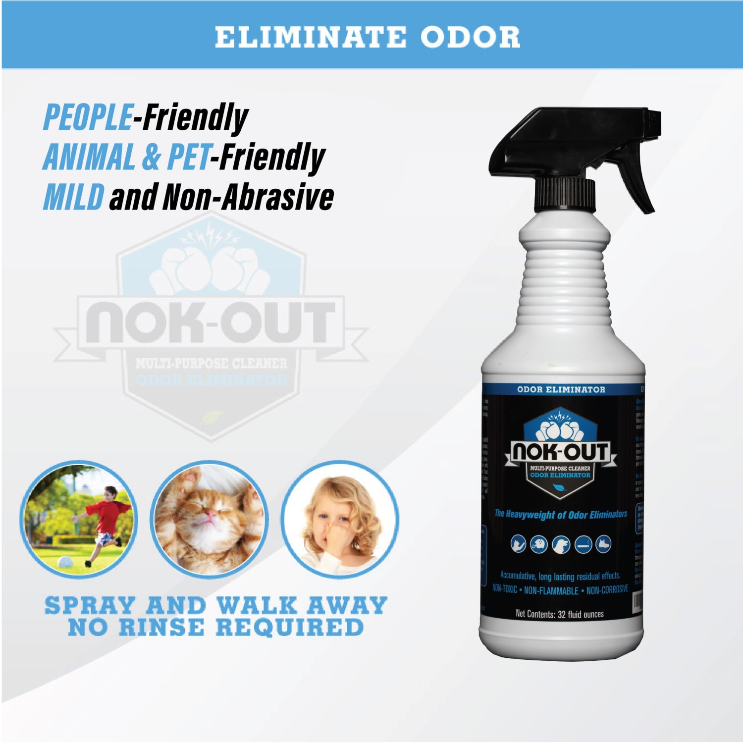 NOK OUT Pet Deodorizer And Cleaning Spray, 32 Oz - Image 4
