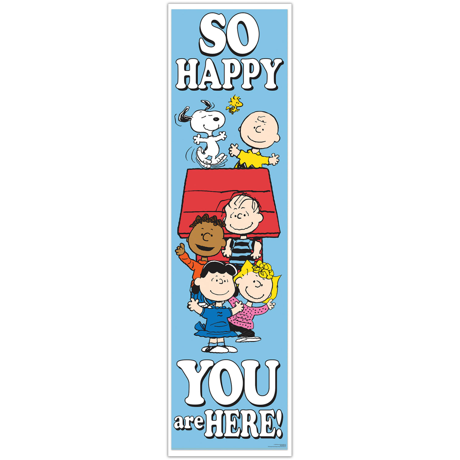 Eureka Peanuts So Glad You Are Here! Vertical Banners, 12in x 45in, Bundle Of 6 Banners - Image 3
