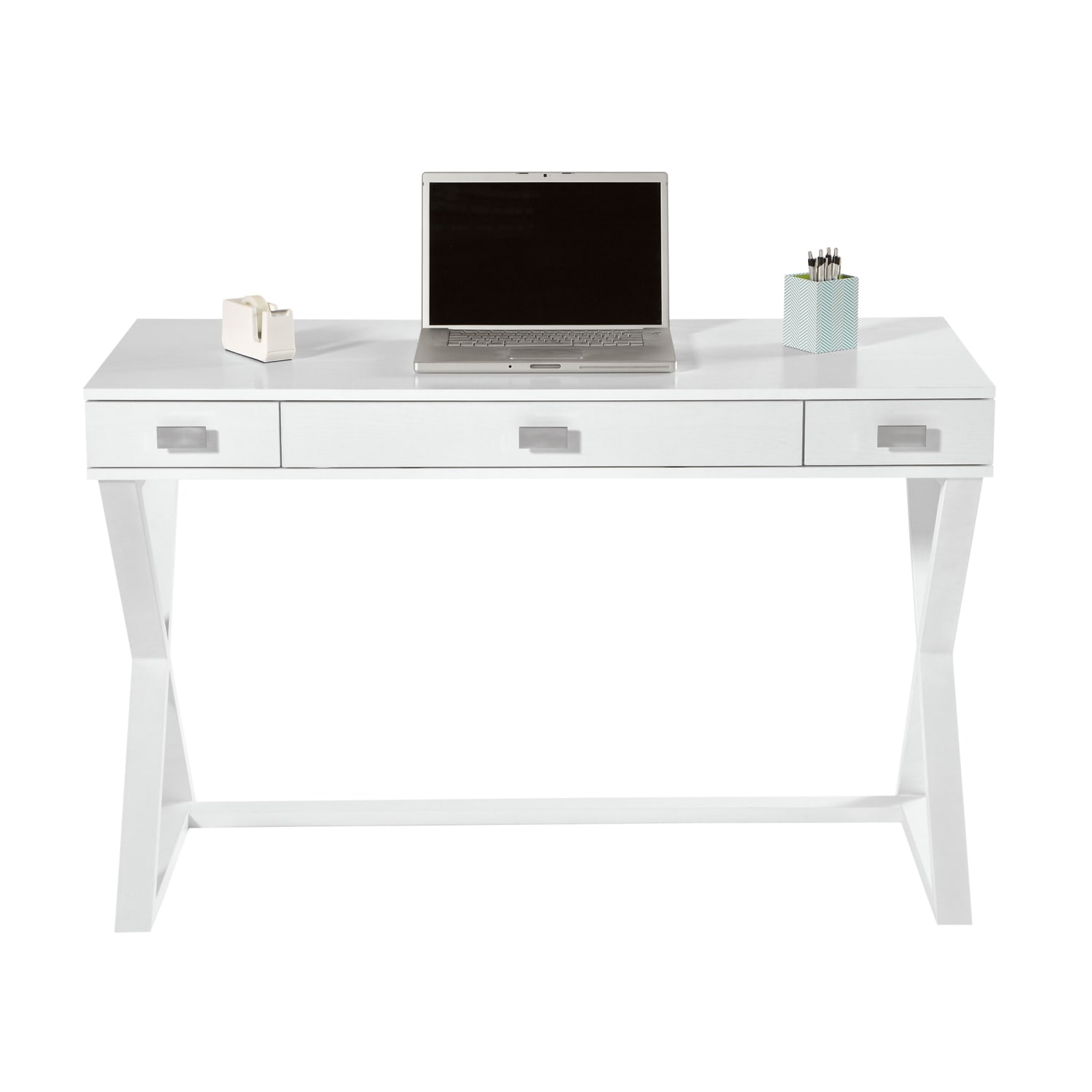 Realspace® Keri 48 W Writing Desk White PopularChairscom