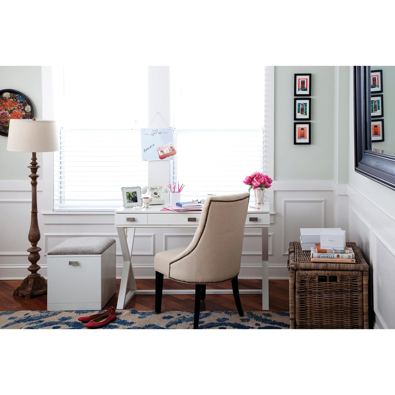 Realspace® Keri 48 W Writing Desk White PopularChairscom