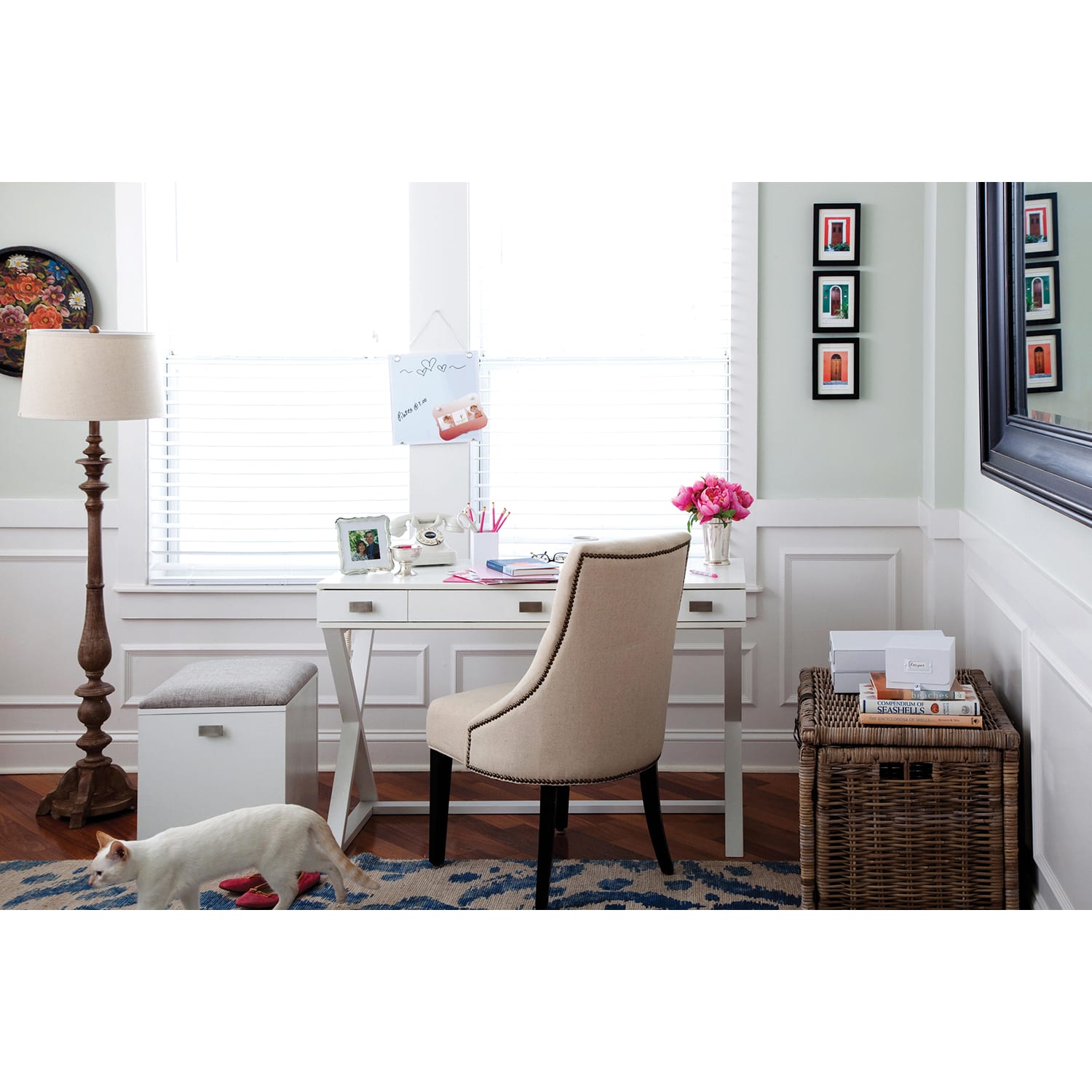Realspace® Keri 48 W Writing Desk White PopularChairscom