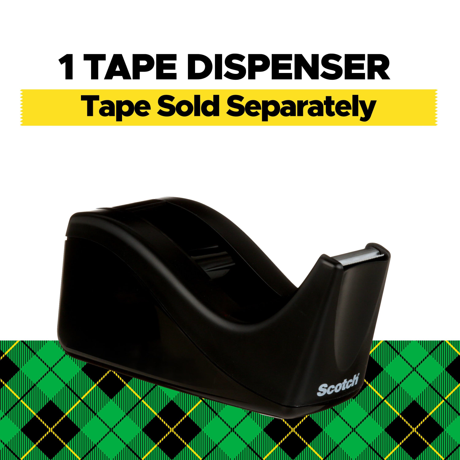 Scotch Desktop Tape Dispenser, 1 Dispenser, 1 in. Core, Black, Home Office Supplies and School Supplies for College and Classrooms - Image 3