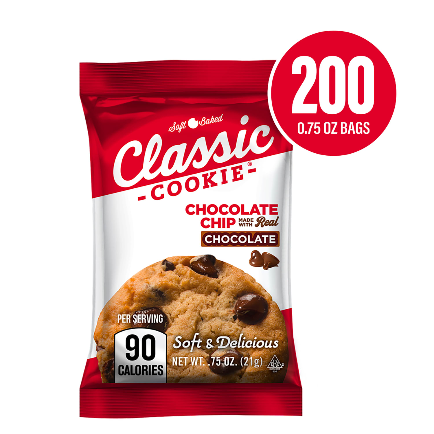 Classic Cookie Chocolate Chip Cookies Bulk, 0.75 Oz, Total Qty 200 - Image 4