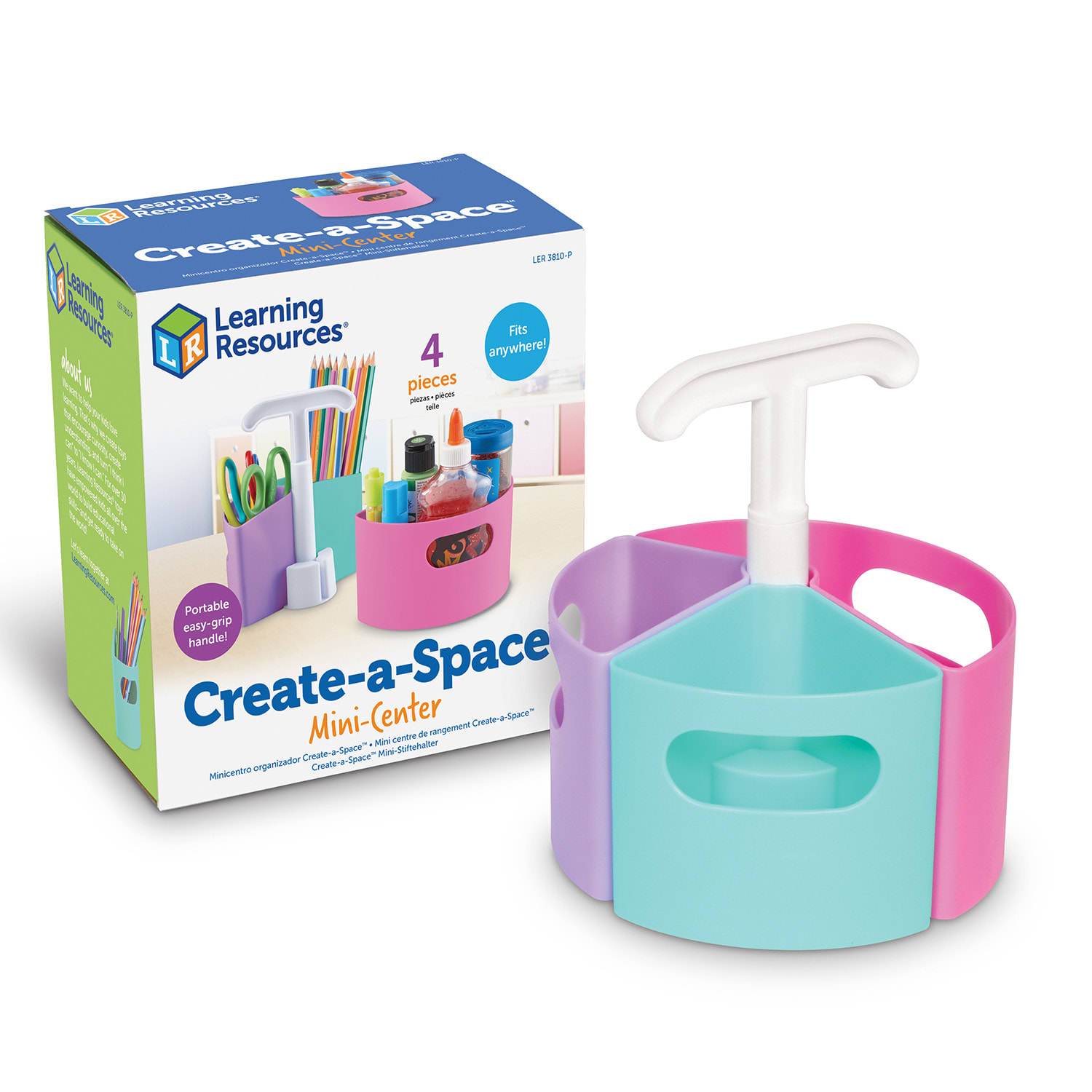 Learning Resources Create-A-Space Mini-Center, Pastel, Pack Of 2 - Image 3