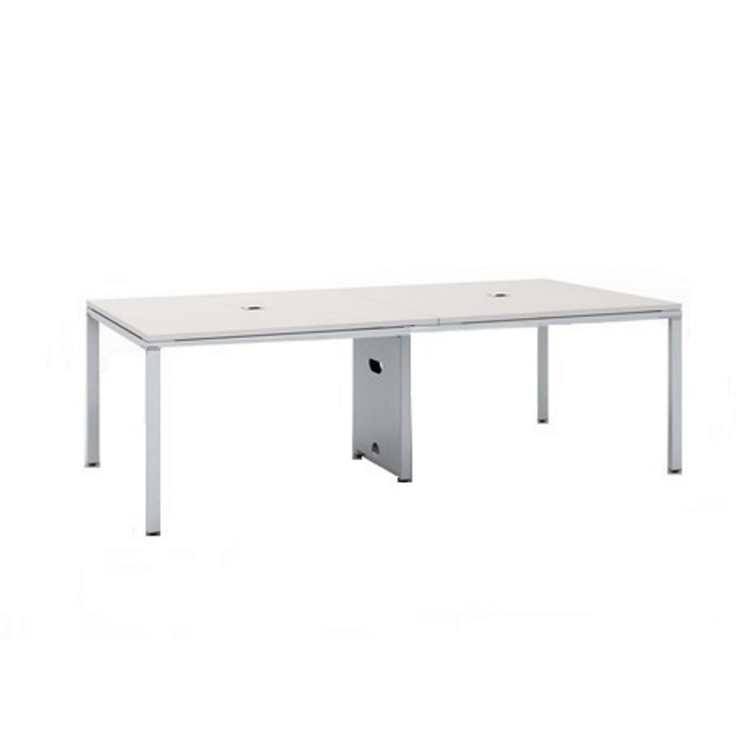 Boss Office Products Simple System Rectangular Conference Table, 29-1/2inH x 95inW x 47inD, White