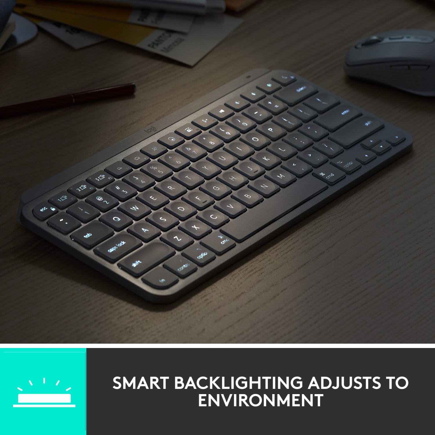 Logitech MX Keys Mini Wireless Illuminated Keyboard  - 920010594 - Image 5