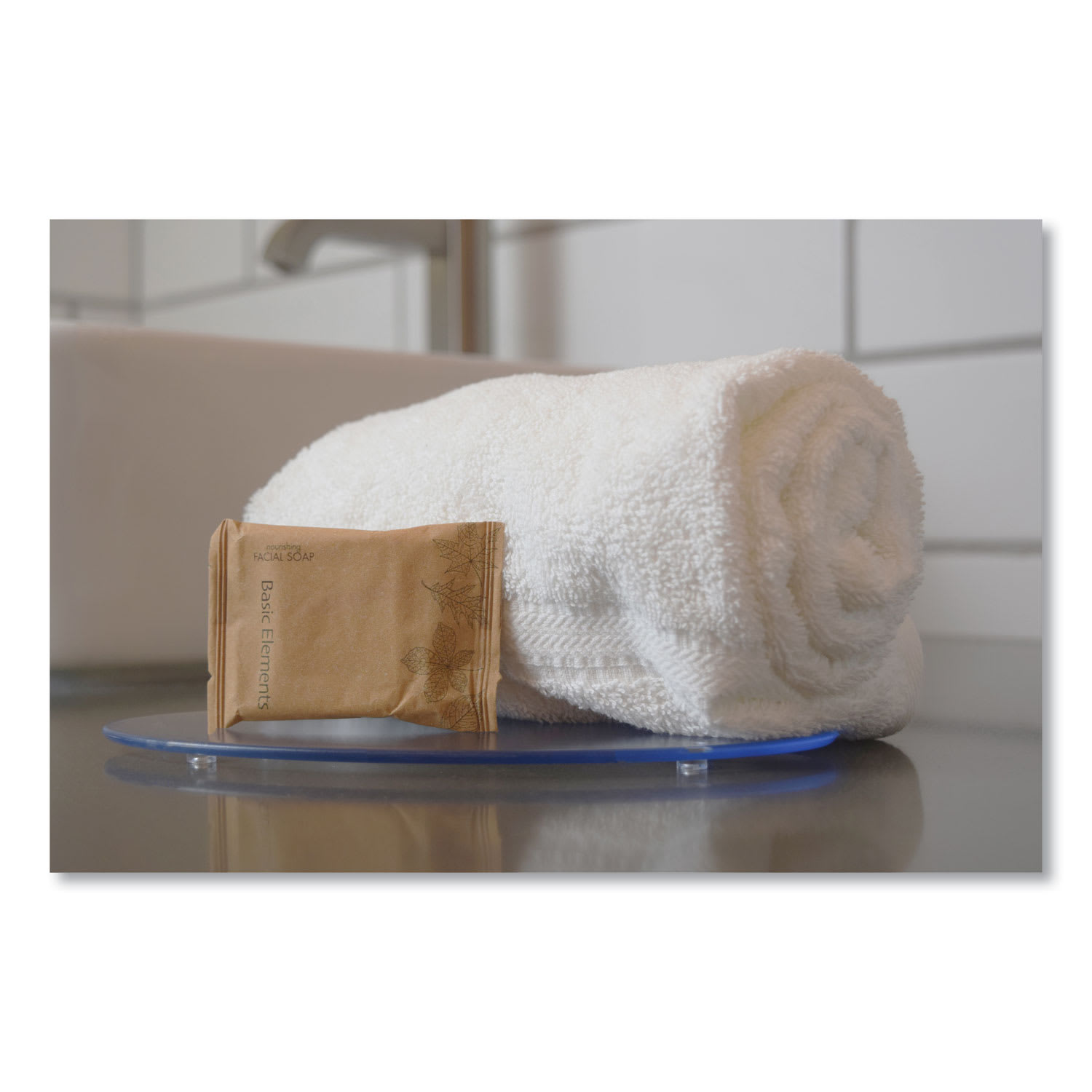Basic Elements Facial Soap Bar, Clean Scent, 0.71 oz, 500/Carton - Image 3