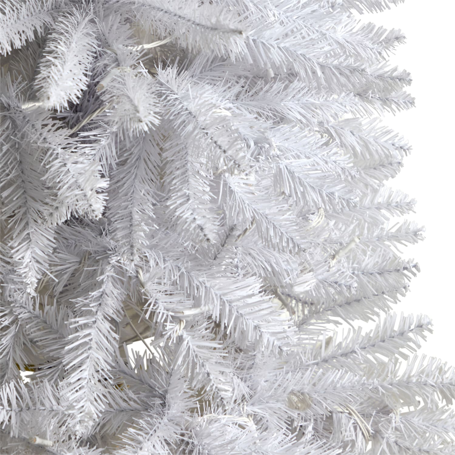 Nearly Natural Slim Artificial Christmas Tree, 4'H, White - Image 6