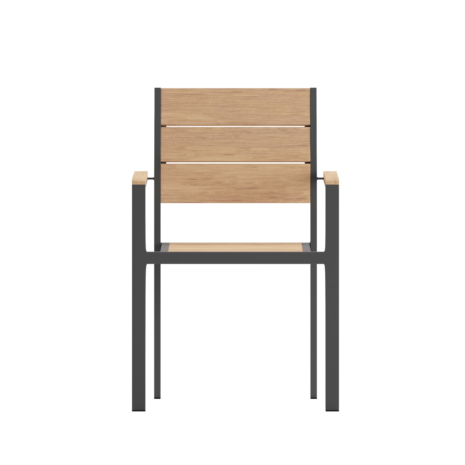 Flash Furniture Finch Metal Stackable Patio Chair with Arms NaturalGray PopularChairscom Flash Furniture Finch Metal Stackable Patio Chair with Arms NaturalGray PopularChairscom