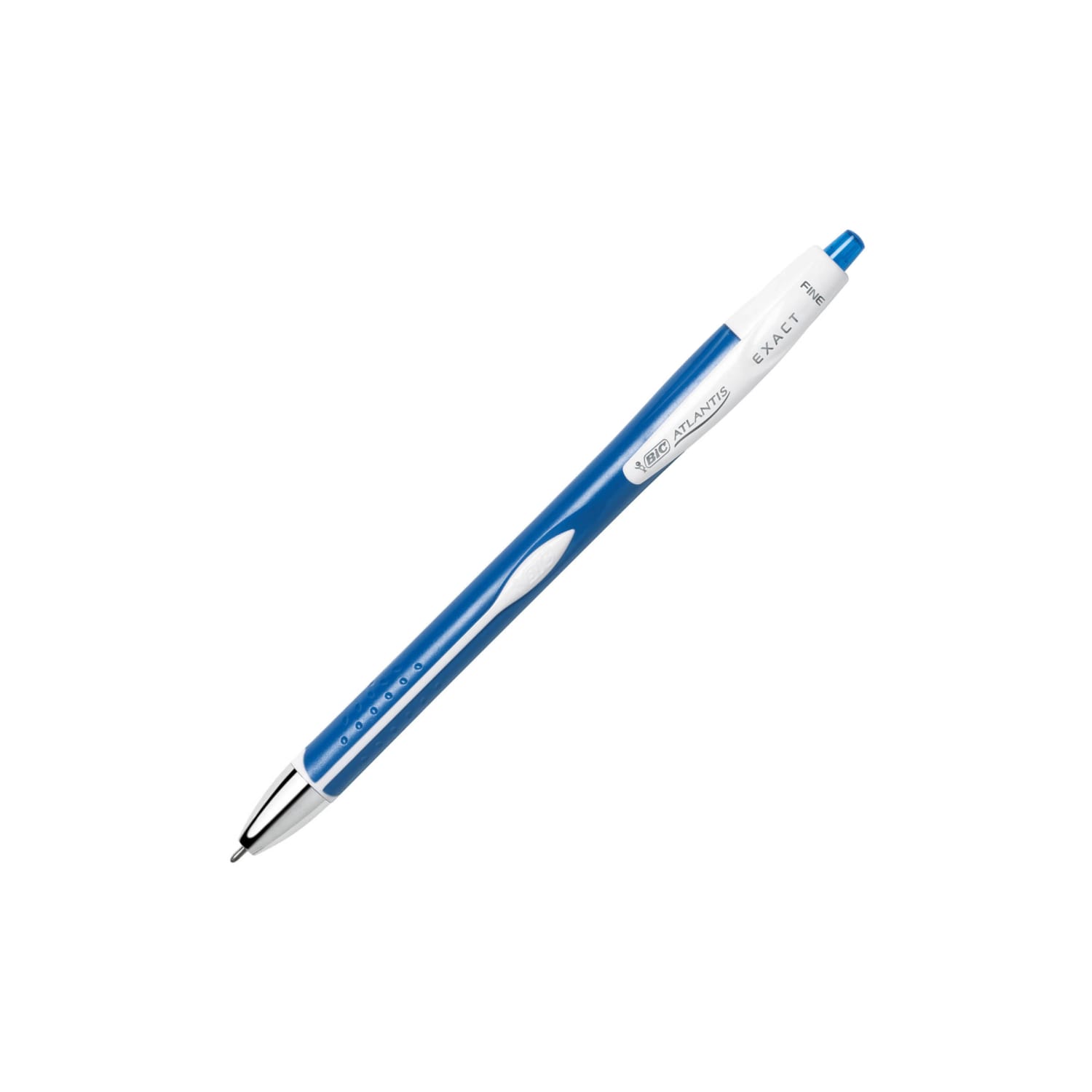 BIC Glide Exact Retractable Ballpoint Pens, Fine Point, 0.7 mm, Blue Barrel, Blue Ink, Pack Of 12 Pens - Image 5